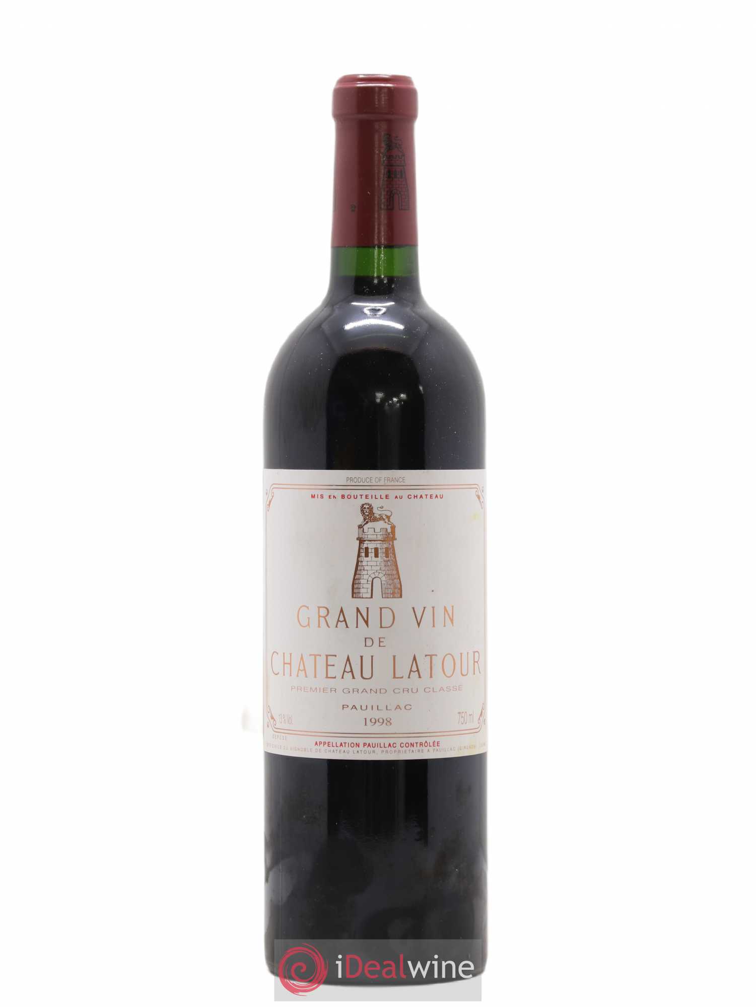Château Latour 1er Grand Cru Classé 1998 - Lot de 1 bouteille - 0
