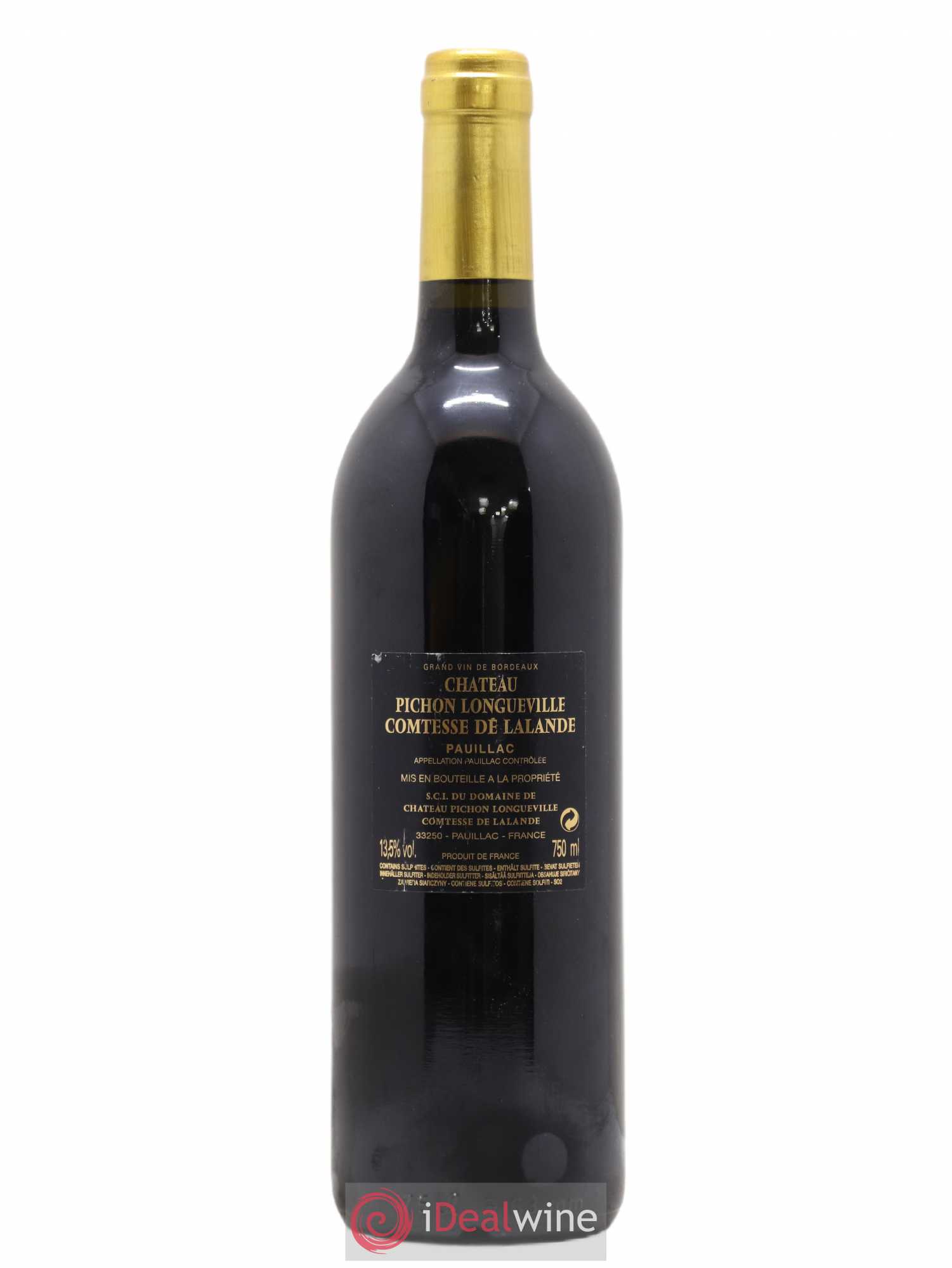 Château Pichon Longueville Comtesse de Lalande 2ème Grand Cru Classé 2015 - Lot de 1 bouteille - 1