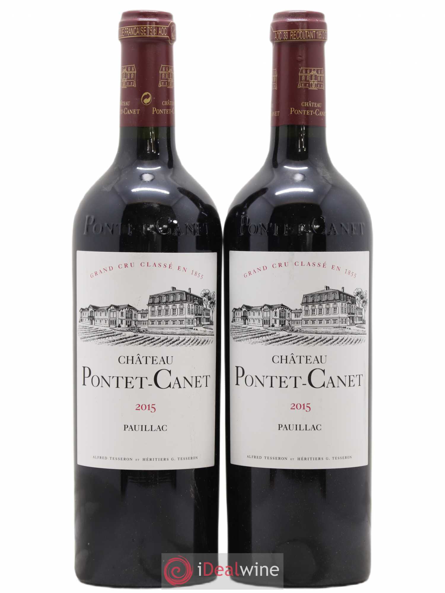Château Pontet Canet 5ème Grand Cru Classé 2015 - Lot de 2 bouteilles - 0