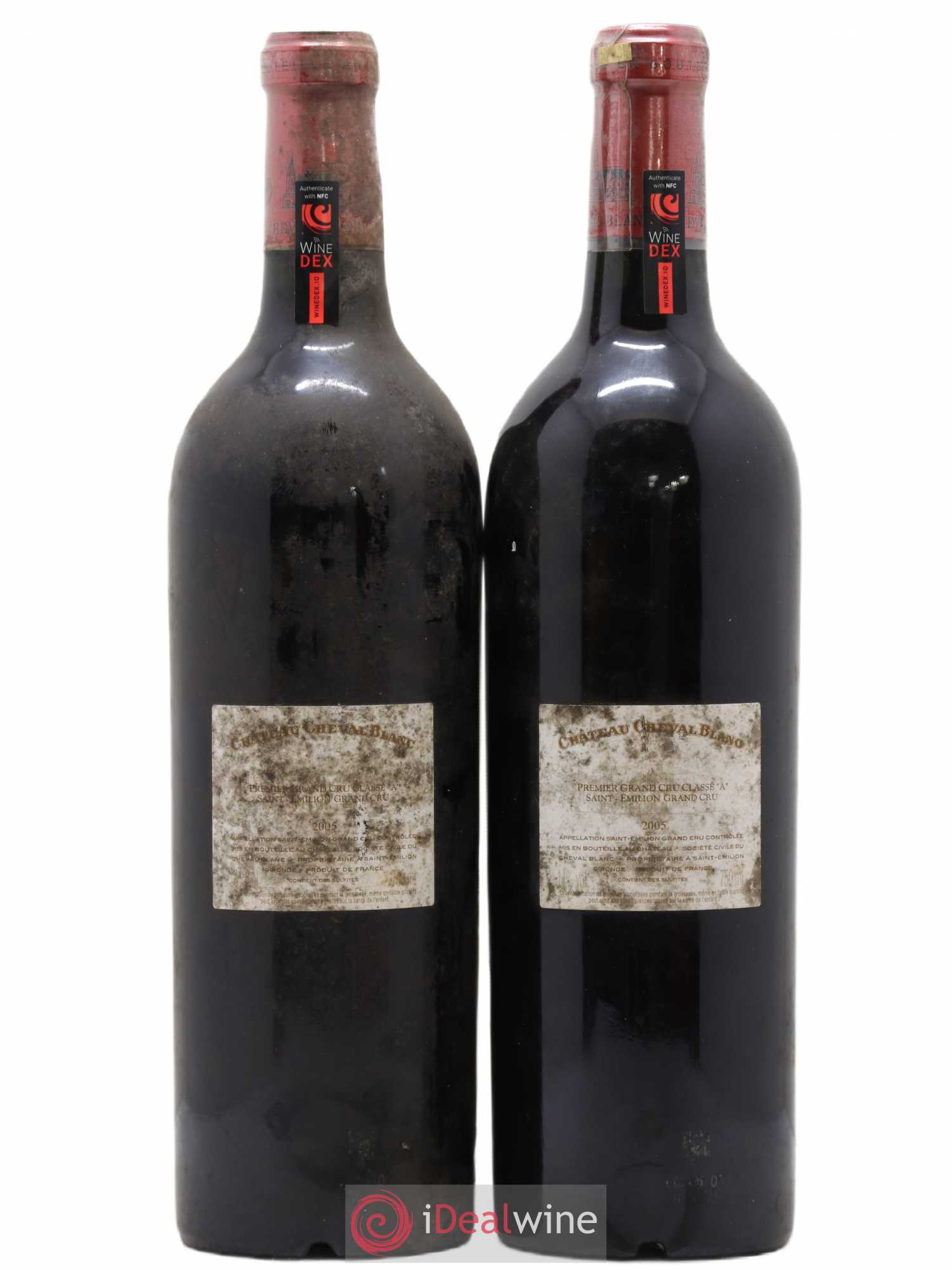 Château Cheval Blanc 1er Grand Cru Classé A 2005 - Lot de 2 bouteilles - 1