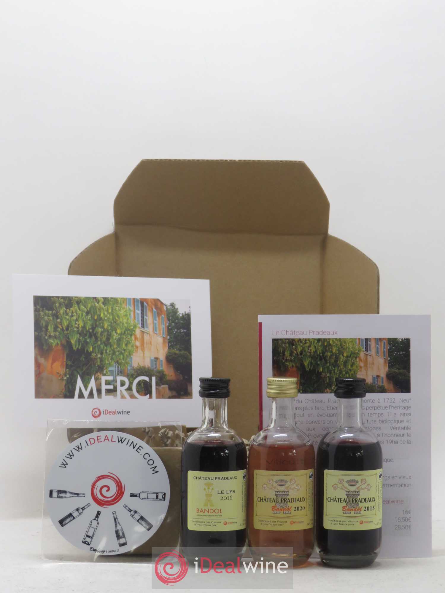 Dégustation Château Pradeaux Coffret 3 flacons (3 X 5CL) - Lot de 1 bouteille - 1