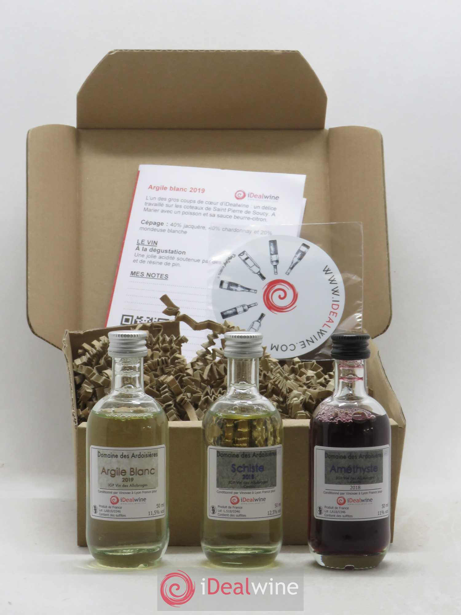 Dégustation Domaine Ardoisières Coffret 3 flacons (3 x 5cl) - Lot de 1 bouteille - 2