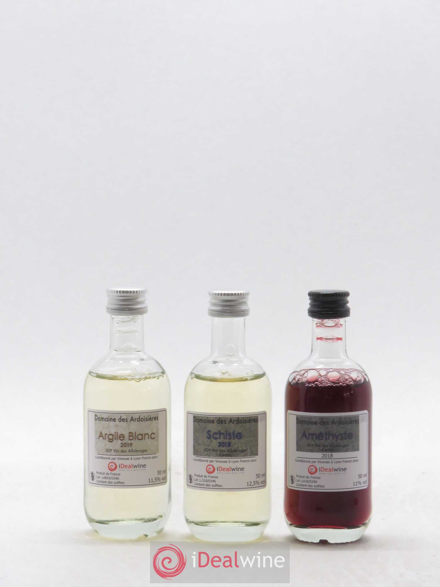 Dégustation Domaine Ardoisières Coffret 3 flacons (3 x 5cl) - Lot de 1 bouteille - 3