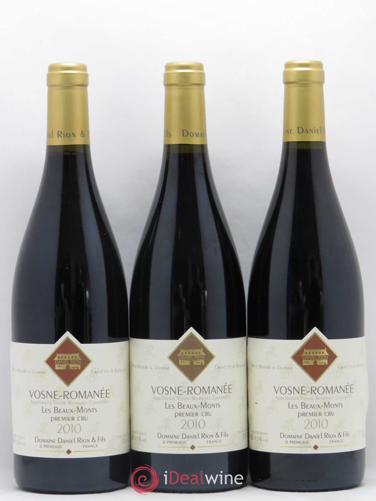 Vosne-Romanée 1er Cru Les Beaux Monts Rion 2010 - Lot de 3 bouteilles - 0