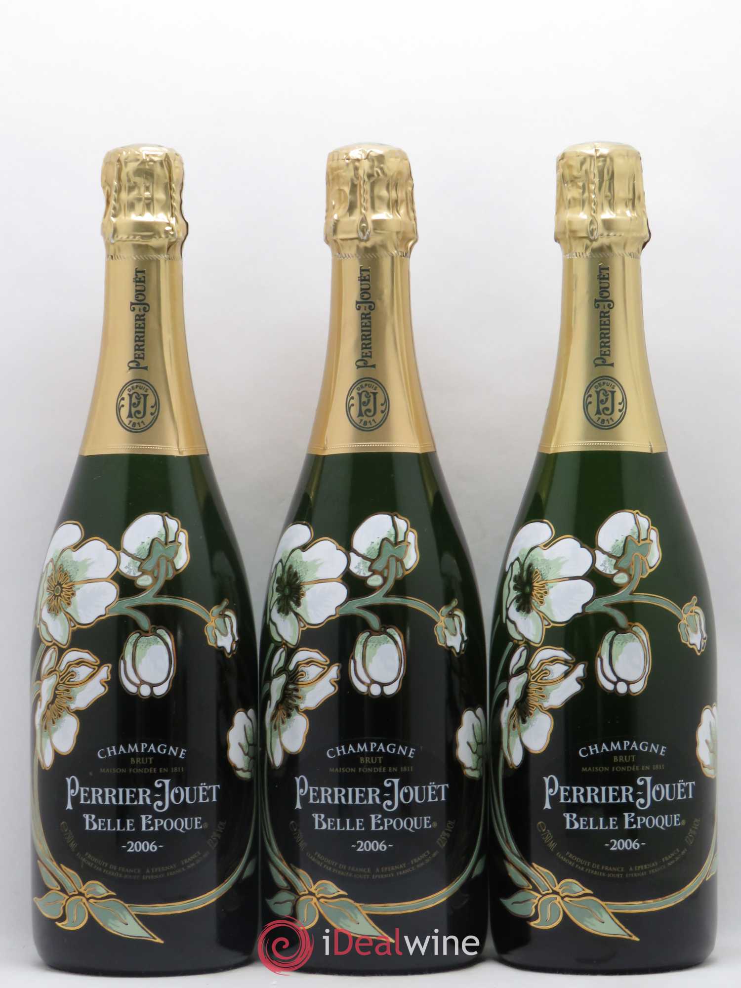 Cuvée Belle Epoque Brut Perrier-Jouët 2006 - Lot de 3 bouteilles - 0