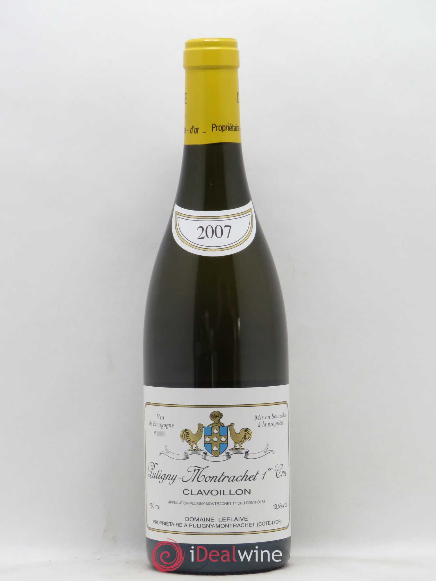 Puligny-Montrachet 1er Cru Clavoillon Leflaive (Domaine) 2007 - Lot de 1 bouteille - 0
