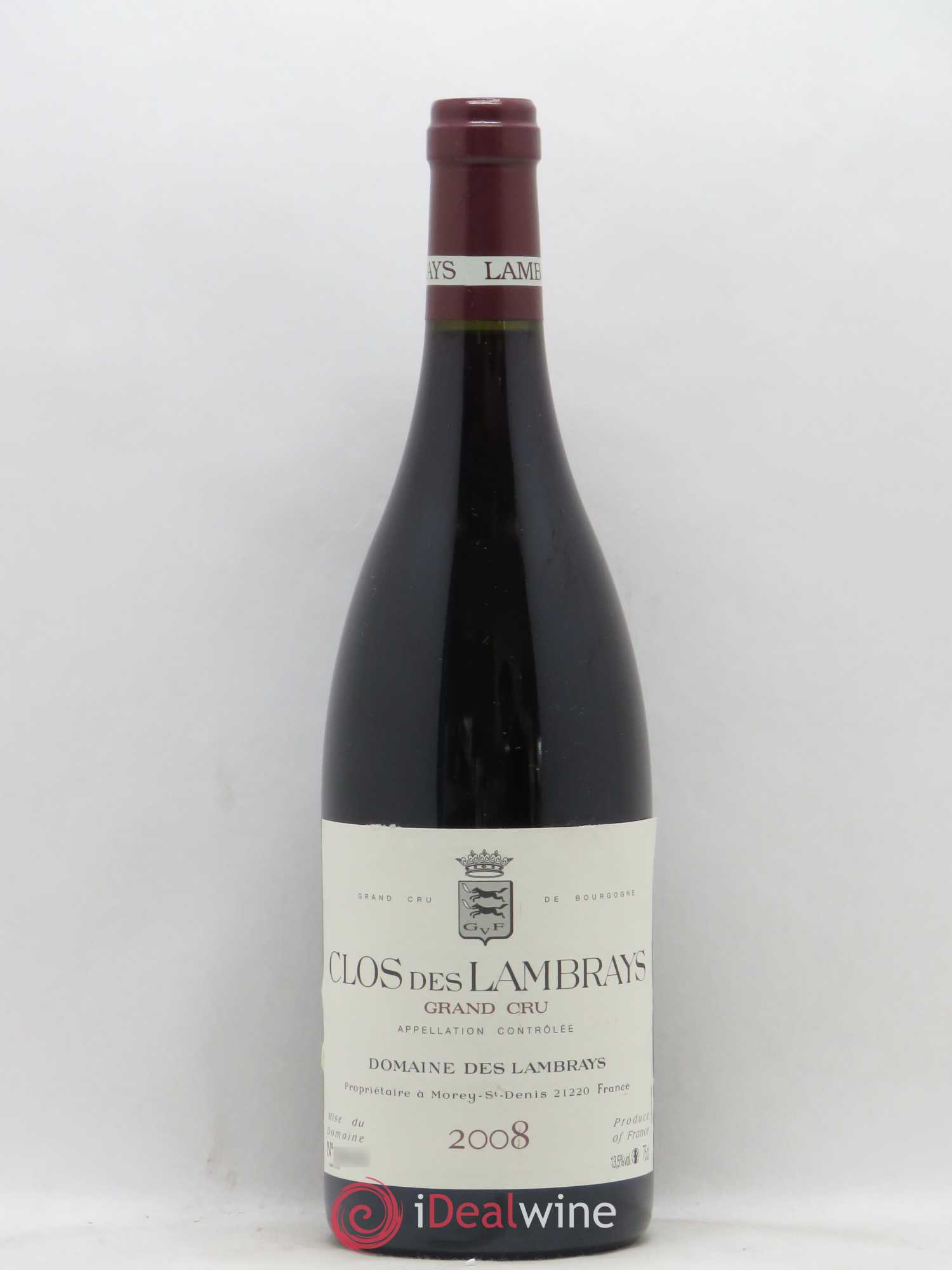 Clos des Lambrays Grand Cru Domaine des Lambrays 2008 - Lot de 1 bouteille - 0