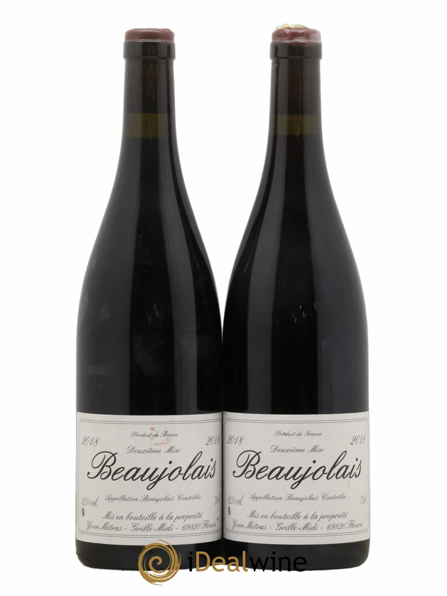 Beaujolais 2nde Mise Yvon Métras 2018 - Lot de 2 bouteilles - 0