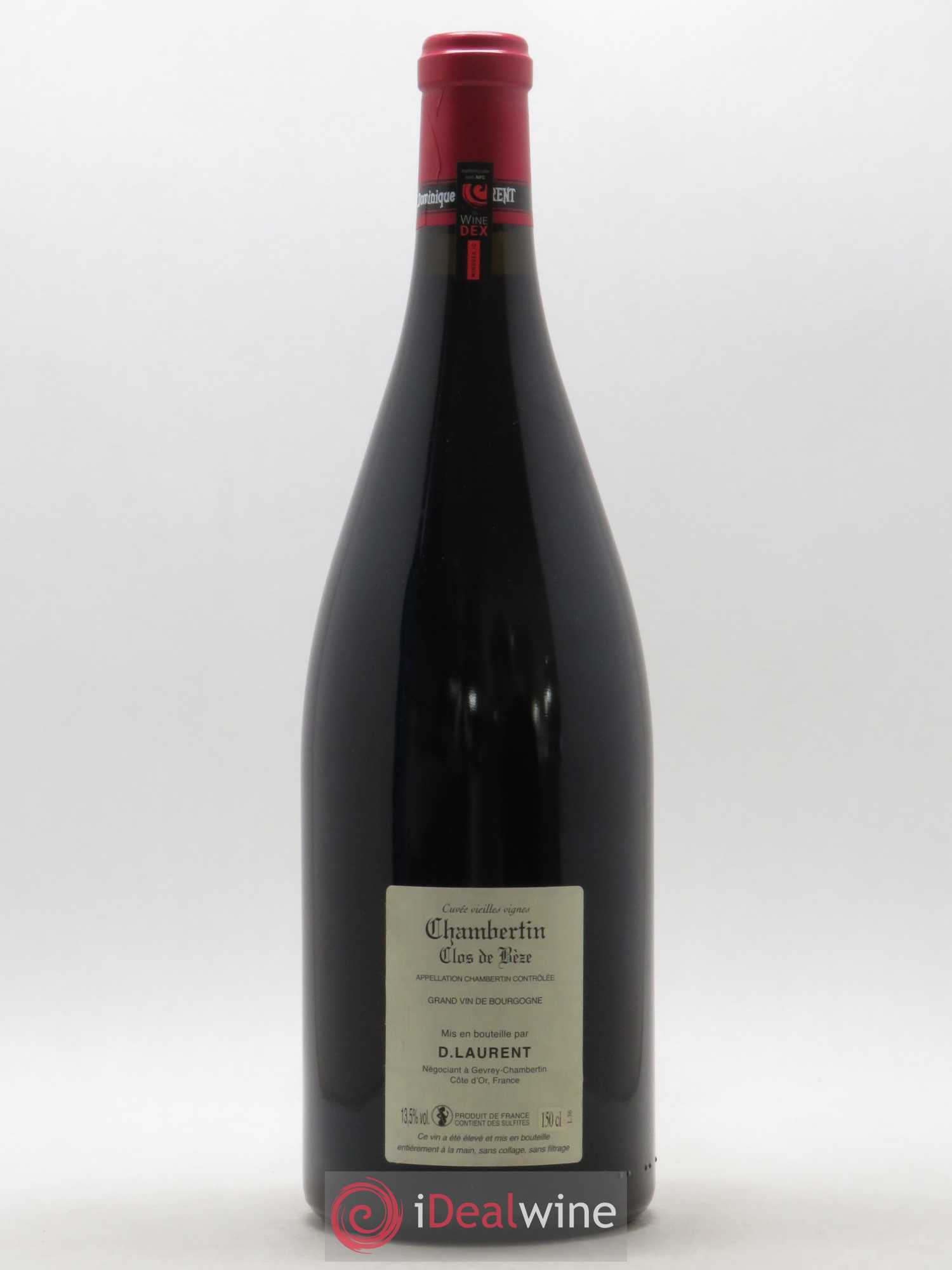 Chambertin Clos de Bèze Grand Cru Grande cuvée Vieilles vignes Dominique Laurent 2011 - Lot de 1 magnum - 1