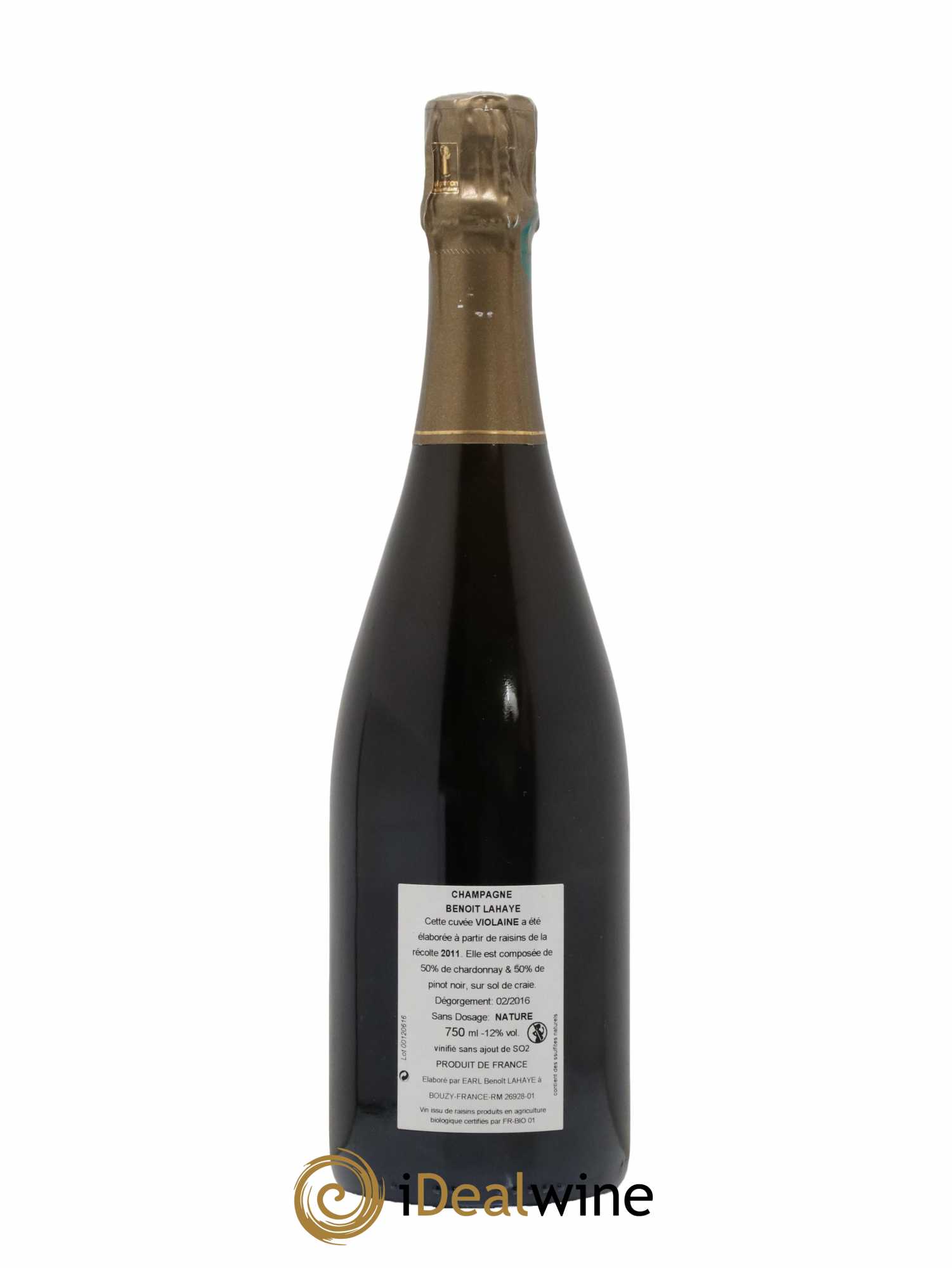 Violaine Brut Nature Benoit Lahaye 2011 - Lot of 1 bottle - 1