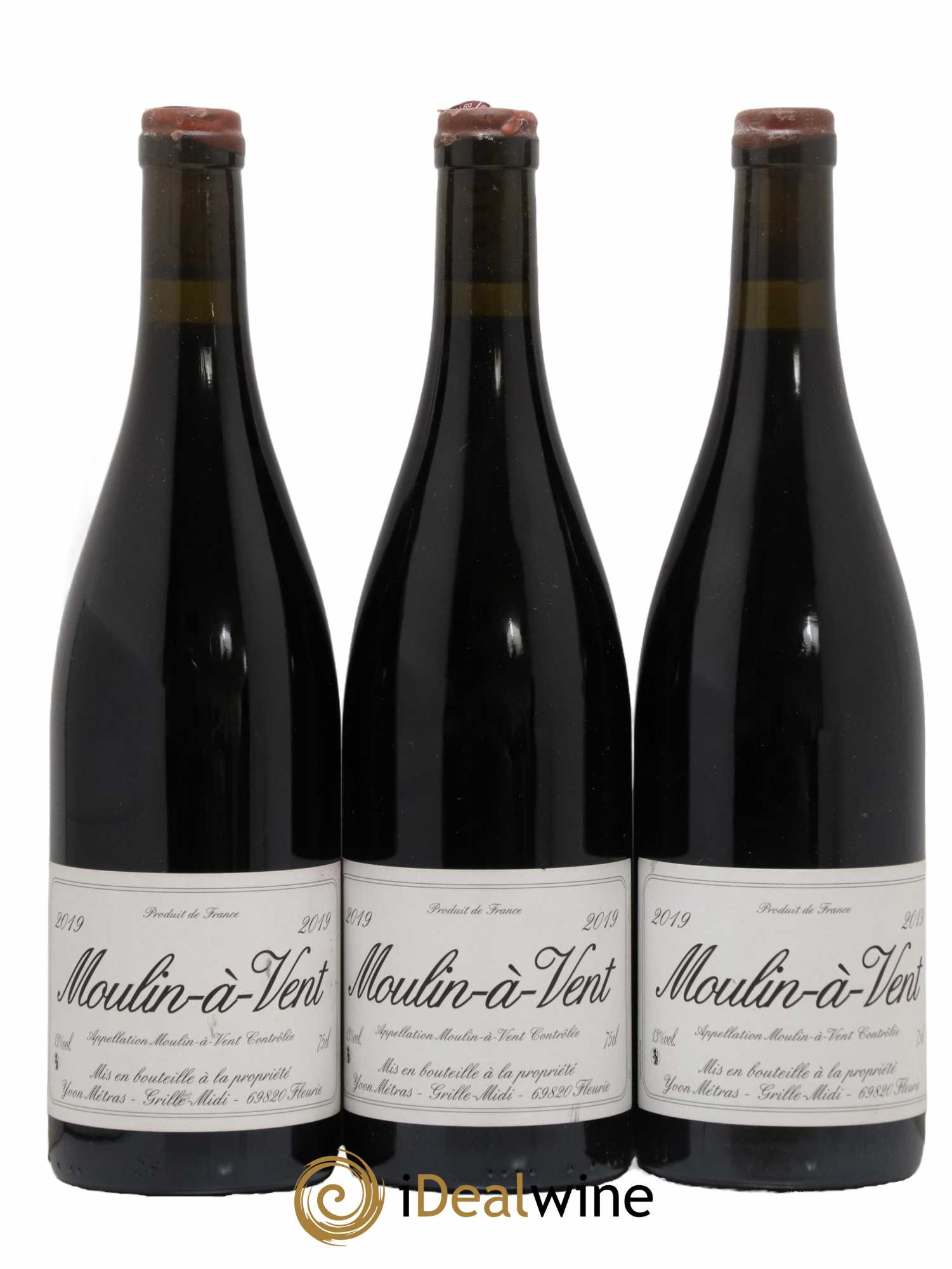 Moulin-à-Vent Yvon Métras 2019 - Lot of 3 bottles - 0