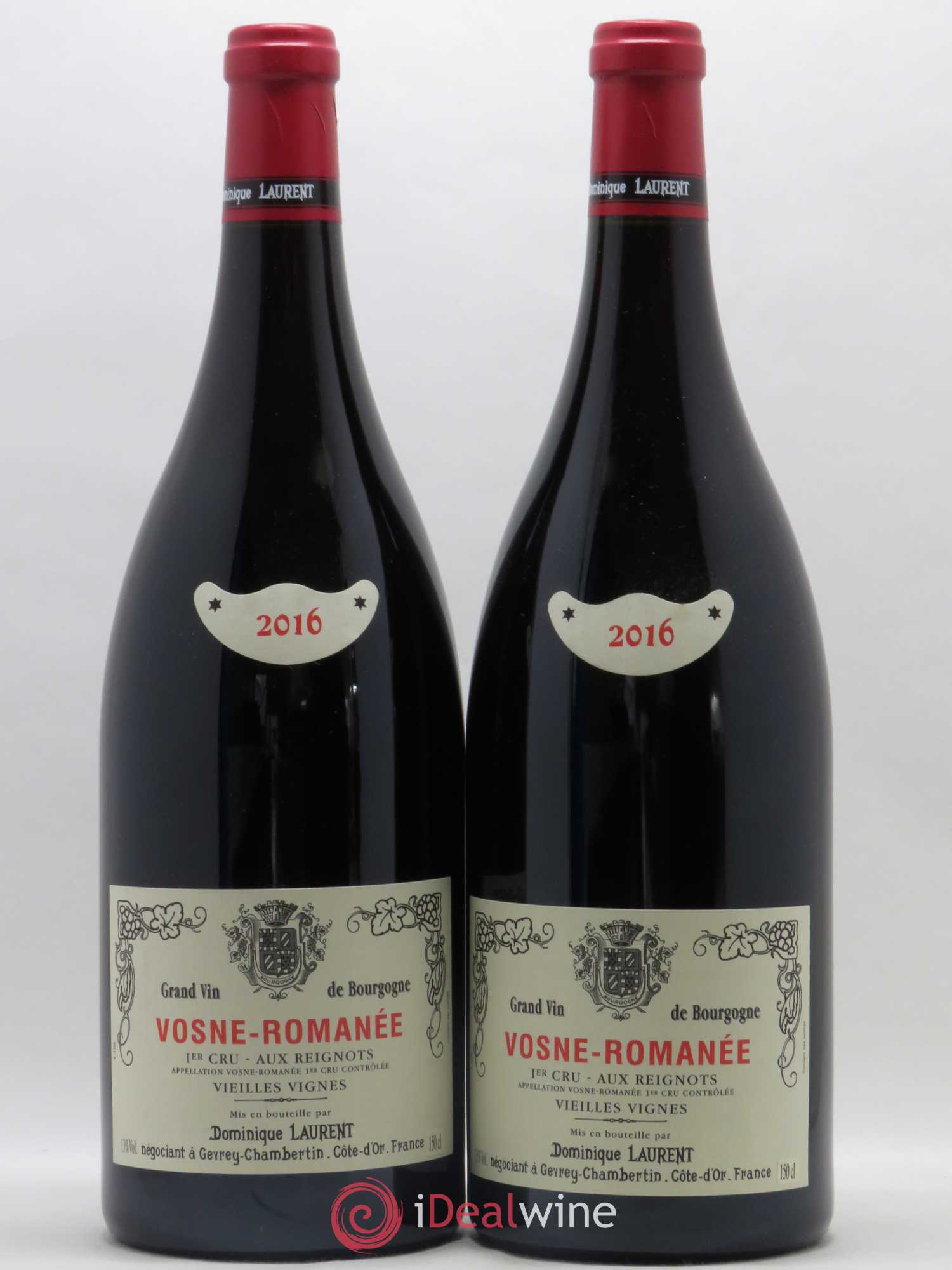 Vosne-Romanée 1er Cru Aux Reignots Vielles Vignes Dominique Laurent 2016 - Lot de 2 magnums - 0