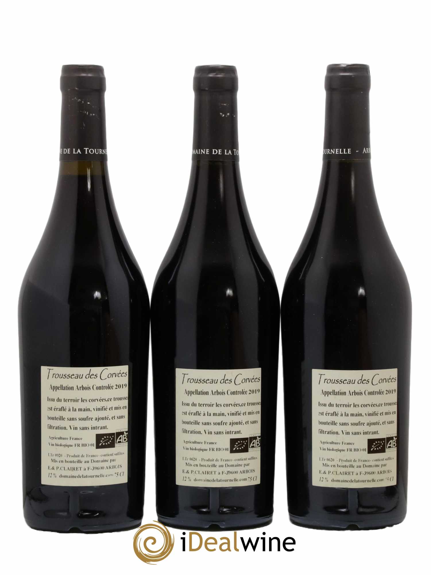 Arbois Trousseau des Corvées Domaine de la Tournelle 2019 - Lot de 3 bouteilles - 1