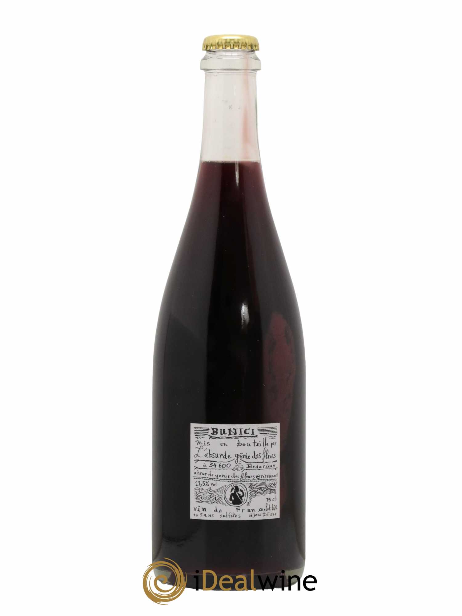 Vin de France Bunici L'Absurde génie des fleurs Bédarieux 2020 - Lot de 1 bouteille - 1