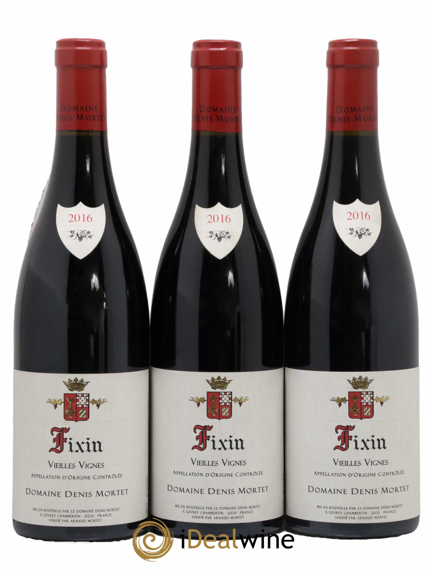 Fixin Vieilles Vignes Denis Mortet 2016 - Lot de 3 bouteilles - 0