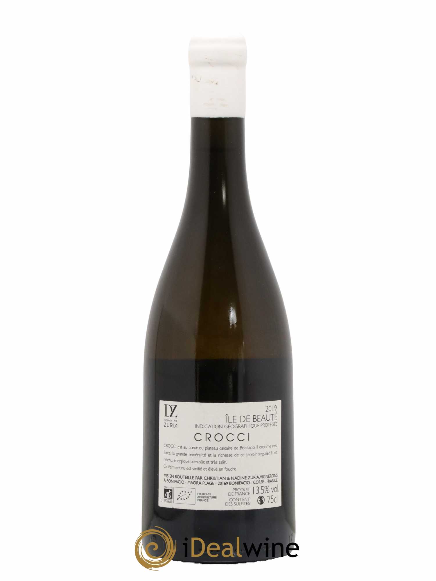 Ile de Beauté Crocci Zuria 2019 - Lot de 1 bouteille - 1