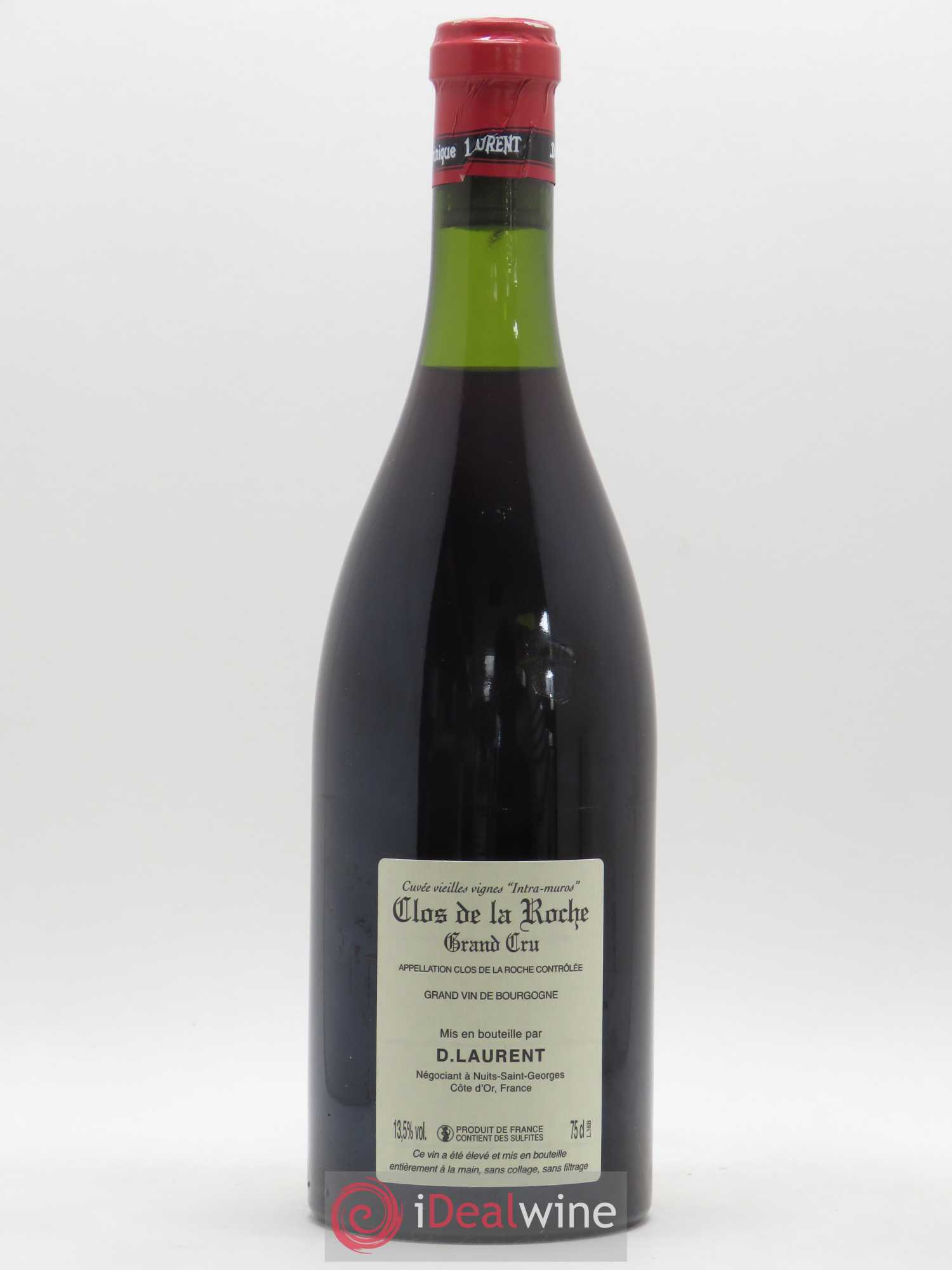Clos de la Roche Grand Cru Vieilles vignes Intra-muros Dominique Laurent 1992 - Lot de 1 bouteille - 1