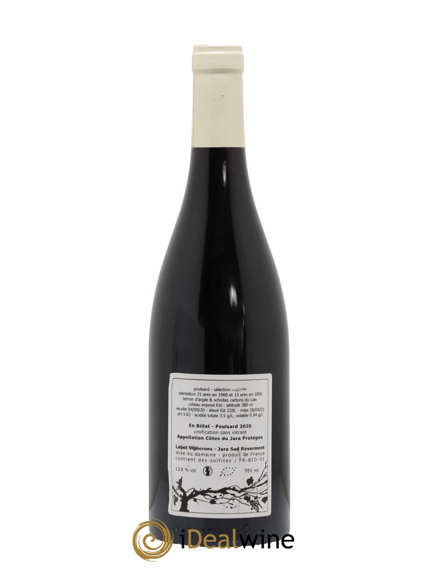 Côtes du Jura Poulsard En Billat Romain - Julien  - Charline Labet 2020 - Lot of 1 bottle - 1