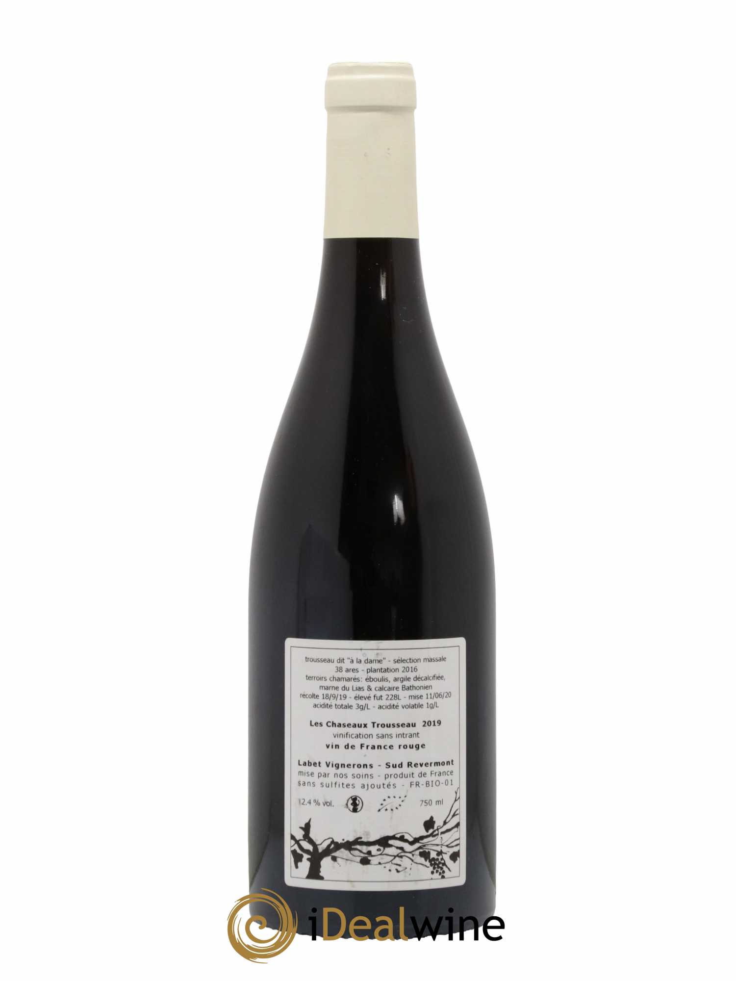 Côtes du Jura Les Chaseaux Romain - Julien - Charline Labet 2019 - Lot de 1 bouteille - 1