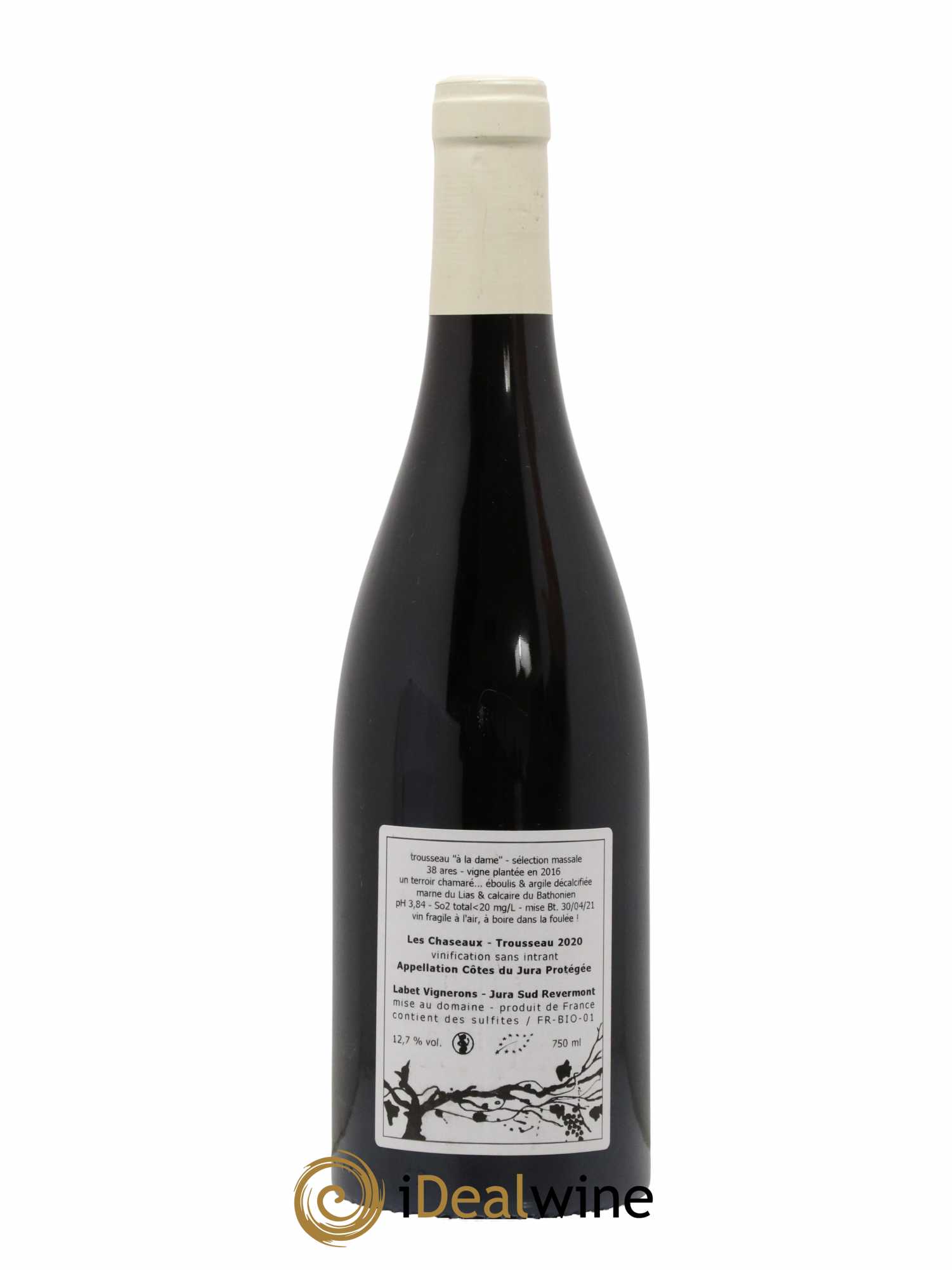 Côtes du Jura Les Chaseaux Romain - Julien - Charline Labet 2020 - Lot de 1 bouteille - 1