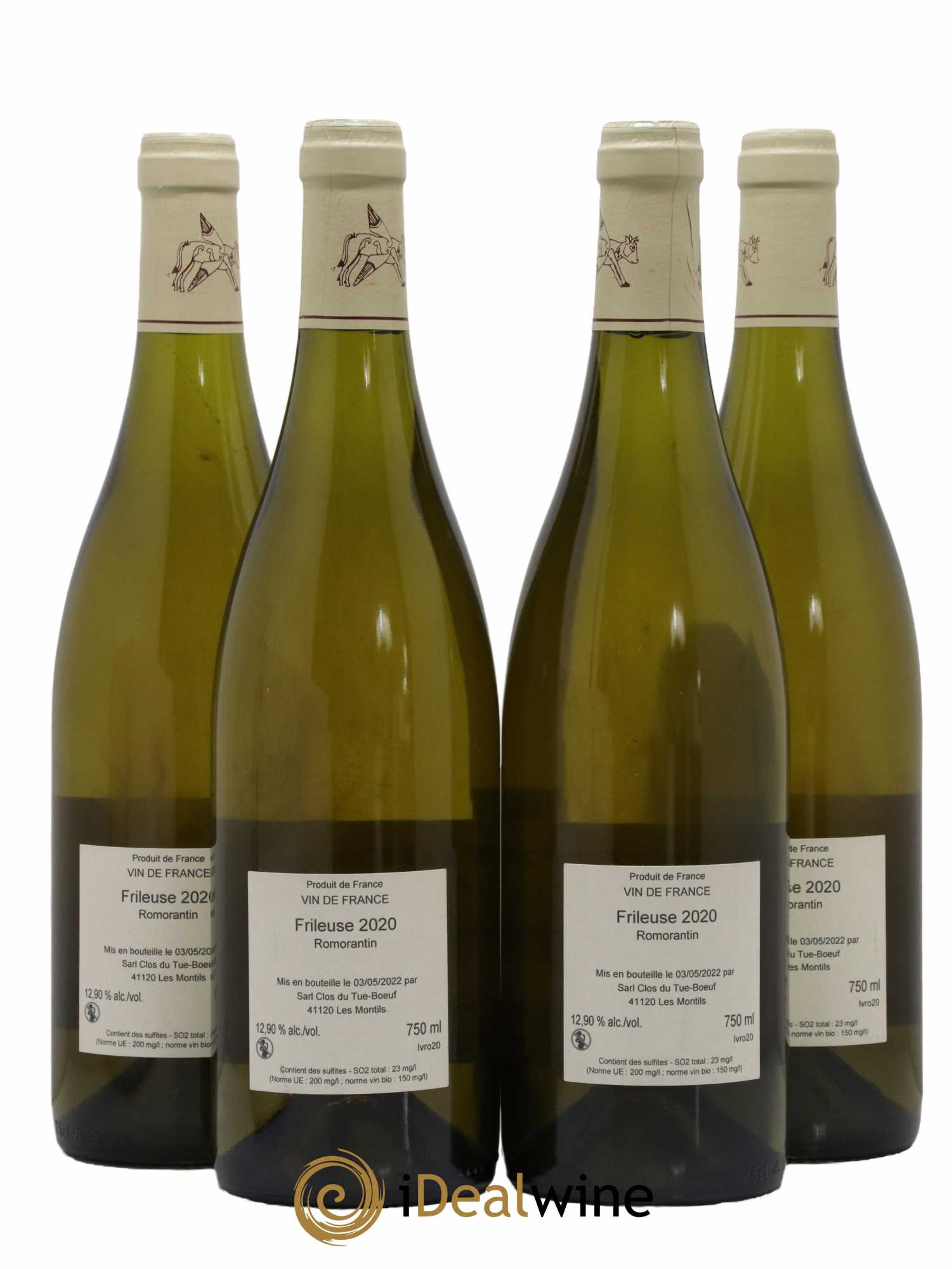 Vin de France Frileuse Romorantin Clos du Tue-Boeuf 2020 - Lotto di 4 bottiglie - 1