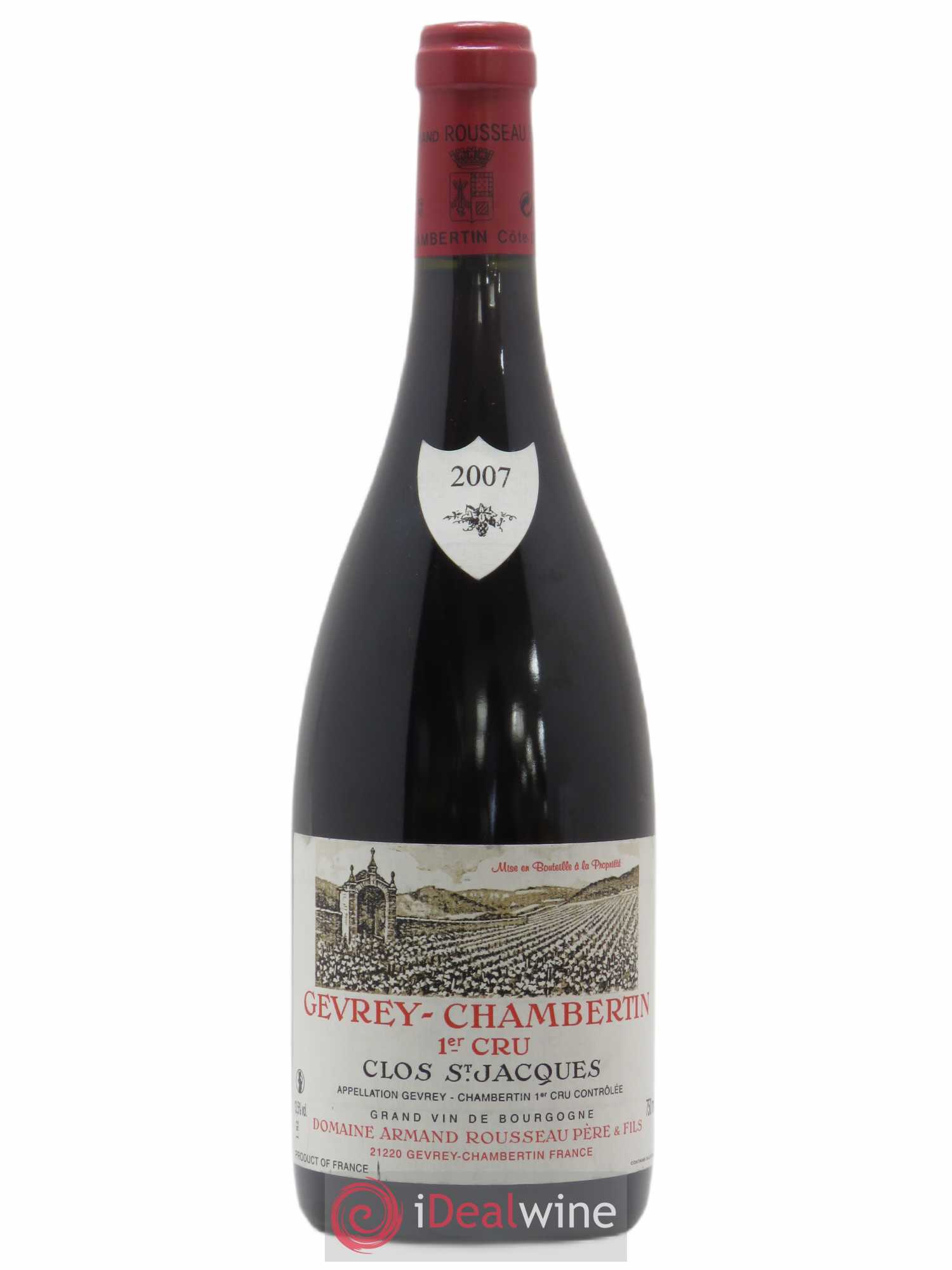 Gevrey-Chambertin 1er Cru Clos Saint-Jacques Armand Rousseau (Domaine) 2007 - Lot de 1 bouteille - 0