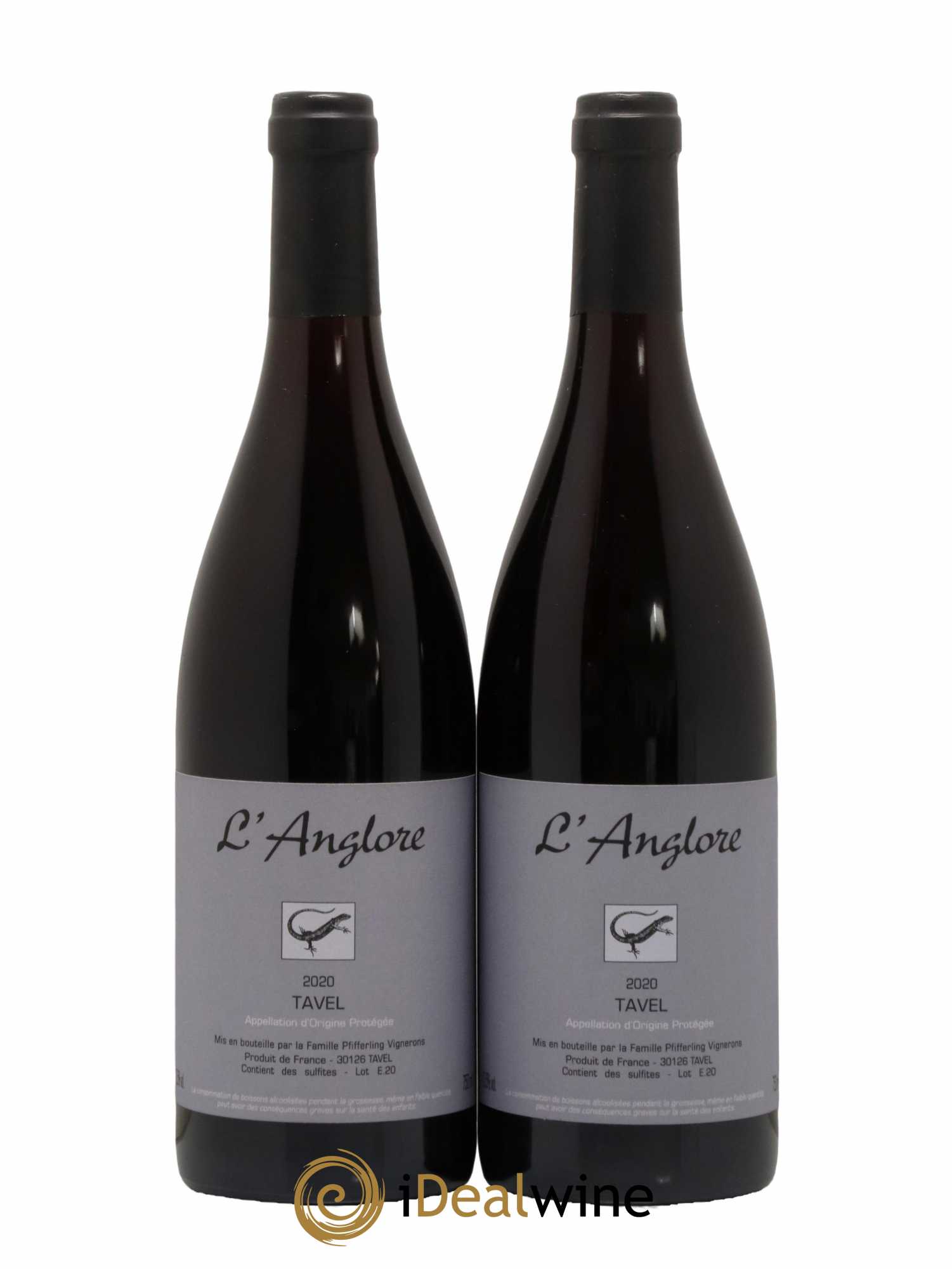 Tavel L'Anglore 2020 - Lot de 2 bouteilles - 0