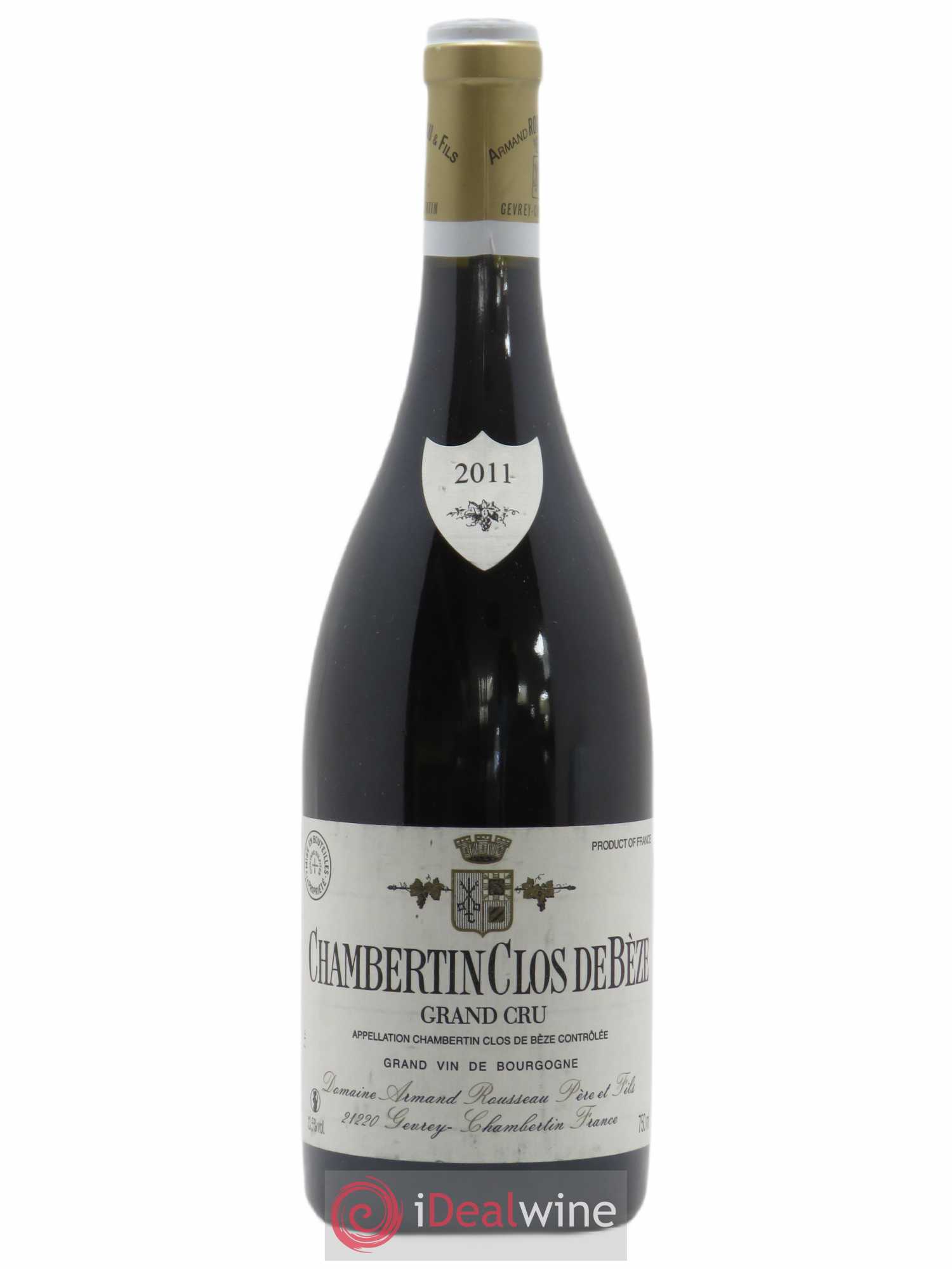 Chambertin Clos de Bèze Grand Cru Armand Rousseau (Domaine) 2011 - Lot de 1 bouteille - 0