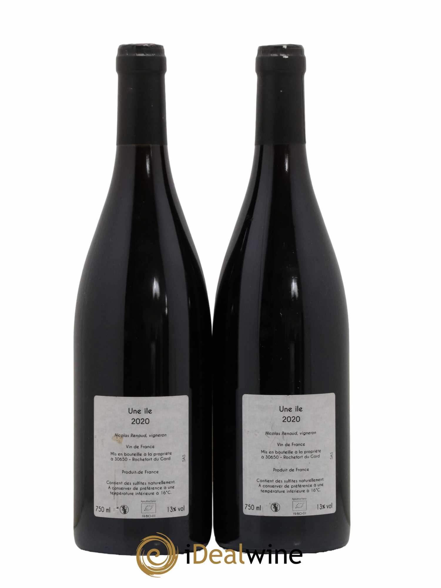 Vin de France Une Ile Clos des Grillons 2020 - Lot de 2 bouteilles - 1