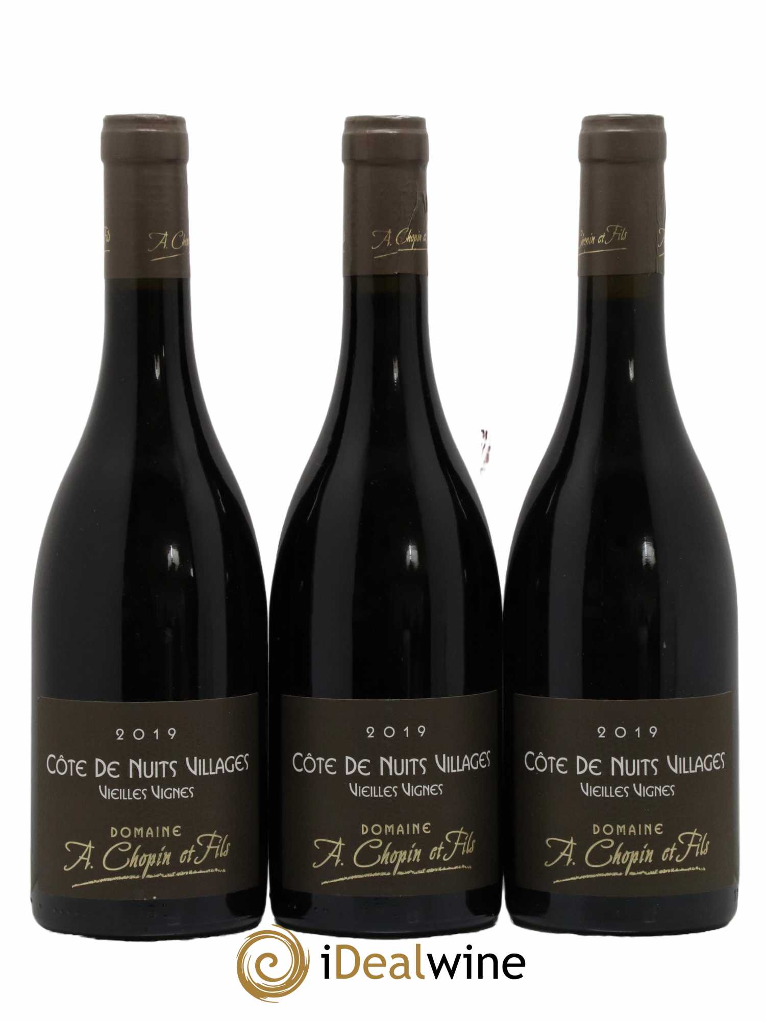 Côte de Nuits-Villages Vieilles Vignes Chopin et Fils 2019 - Lot de 3 bouteilles - 0