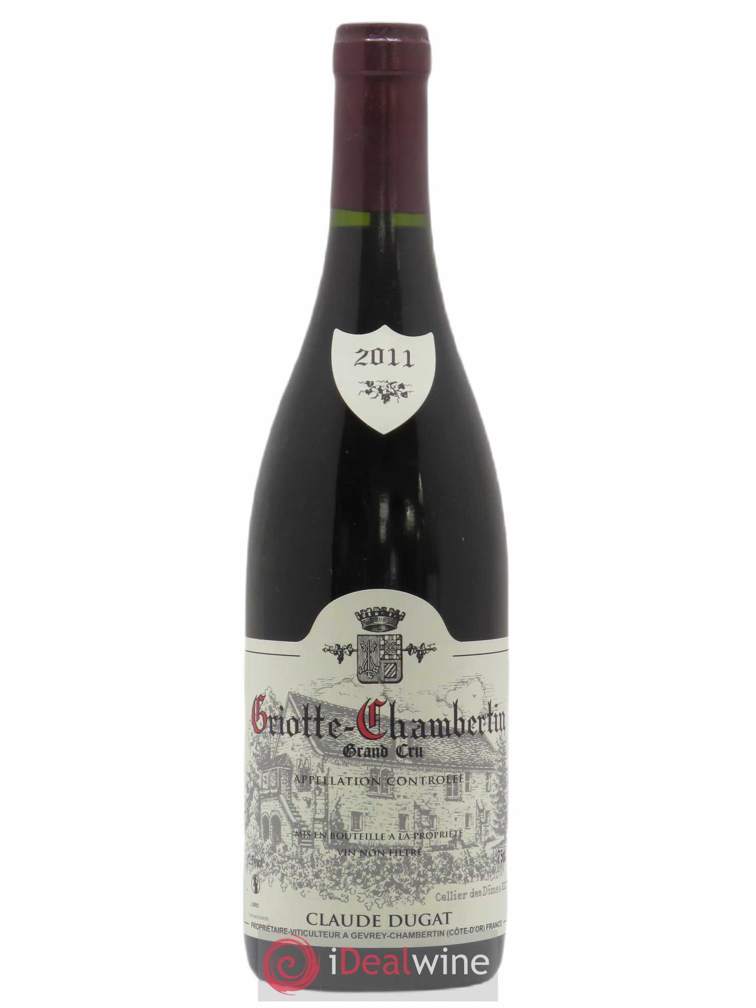 Griotte-Chambertin Grand Cru Claude Dugat 2011 - Lot de 1 bouteille - 0