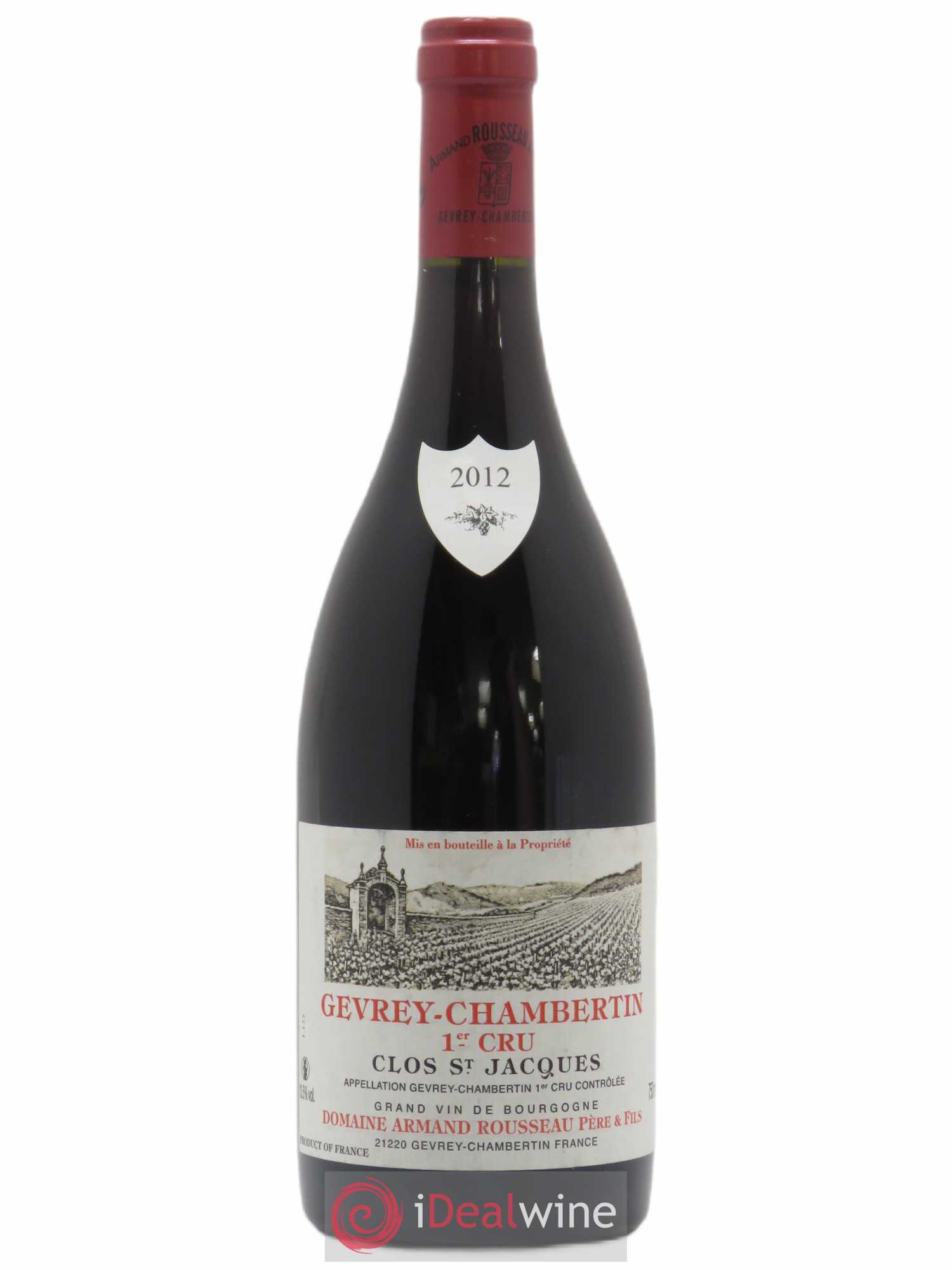 Gevrey-Chambertin 1er Cru Clos Saint-Jacques Armand Rousseau (Domaine) 2012 - Lot de 1 bouteille - 0