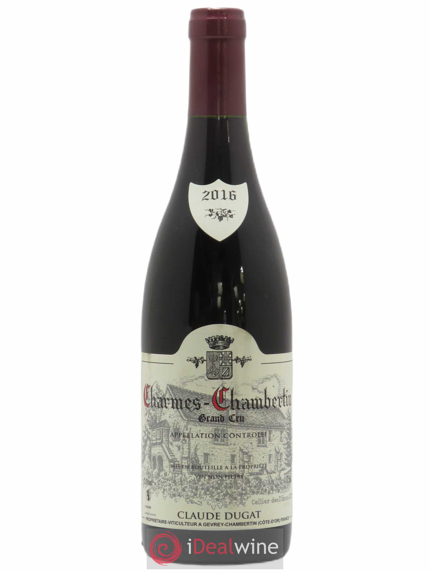 Charmes-Chambertin Grand Cru Claude Dugat 2016 - Lot de 1 bouteille - 0