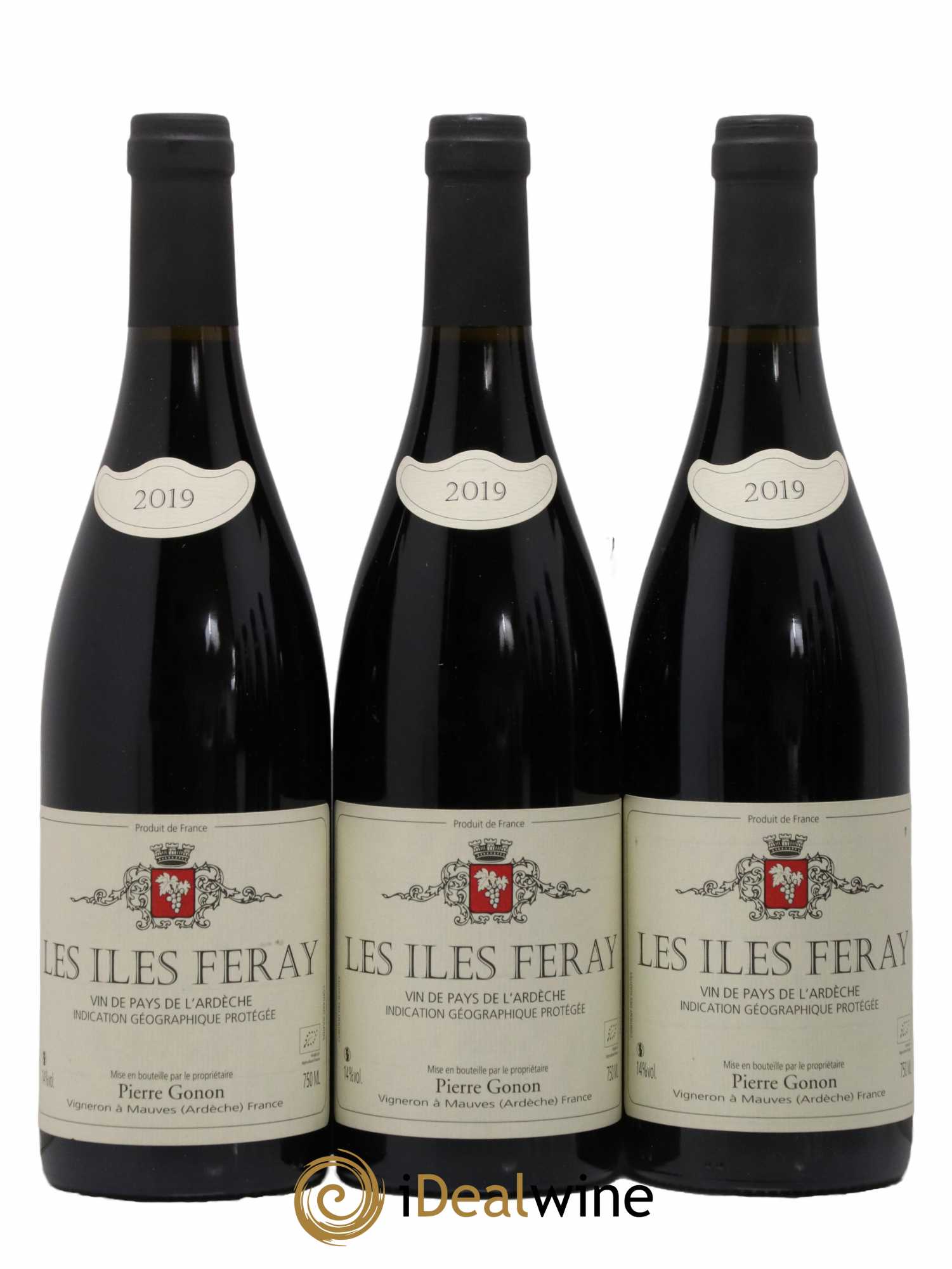 Ardèche Les Iles Feray Gonon (Domaine) 2019 - Lot de 3 bouteilles - 0