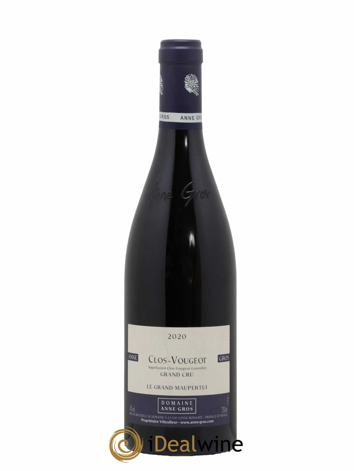 Clos de Vougeot Grand Cru Le Grand Maupertui Anne Gros 2020 - Lot de 1 bouteille - 0