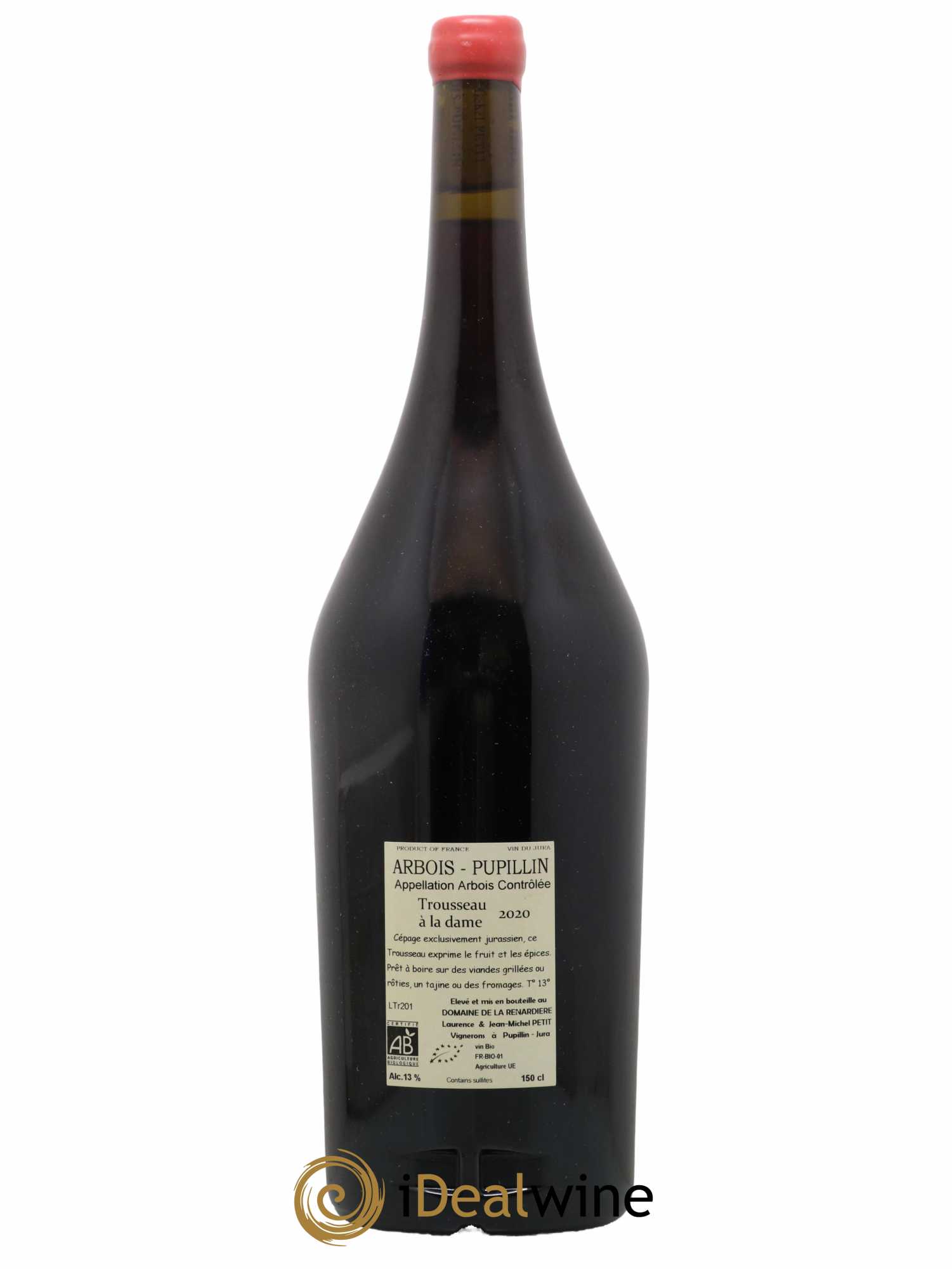 Arbois Pupillin Trousseau à la Dame Domaine de la Renardière 2020 - Lot of 1 magnum - 1