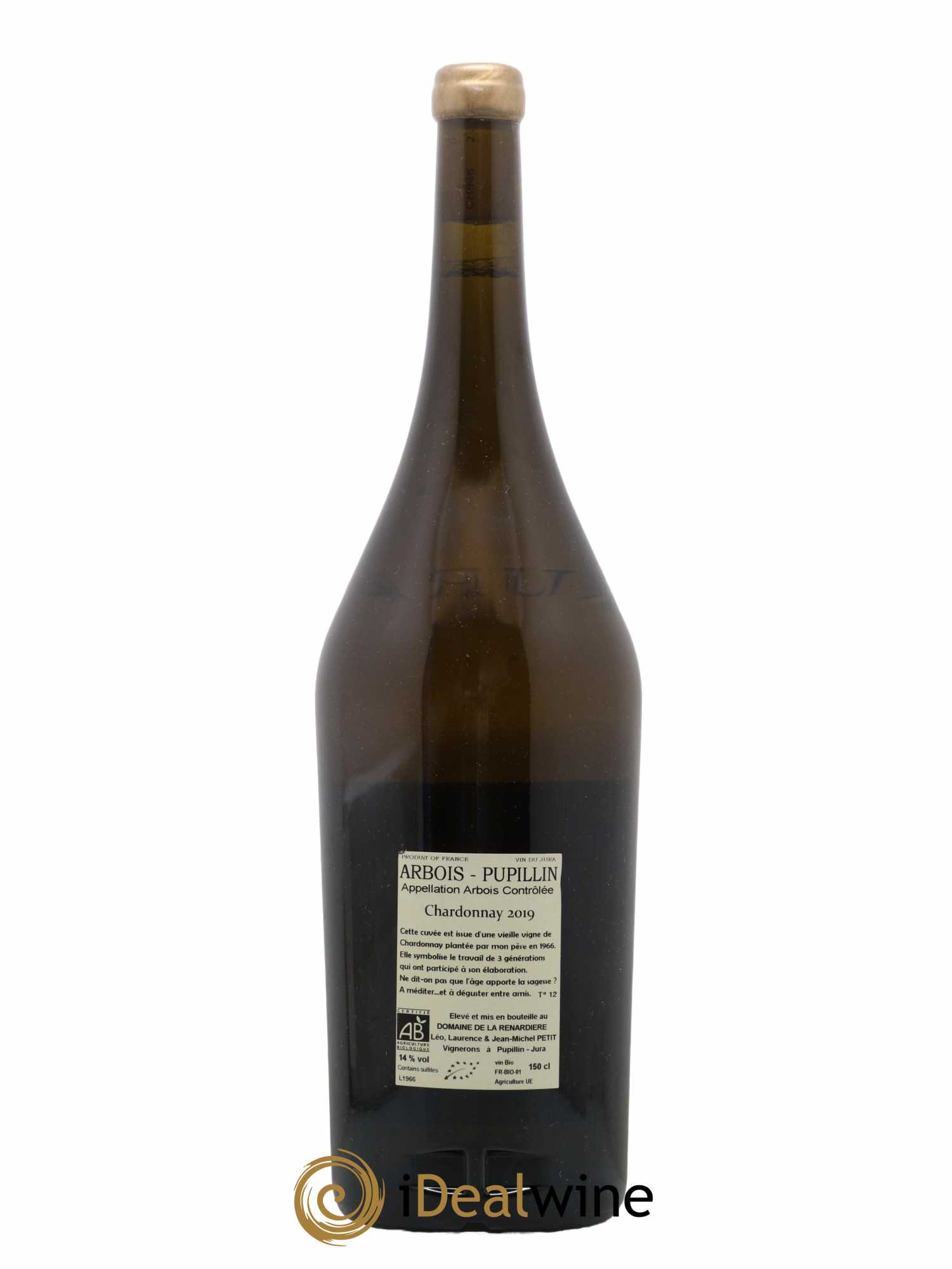 Arbois Vignes de 1966 Domaine de la Renardière 2019 - Lot de 1 magnum - 1