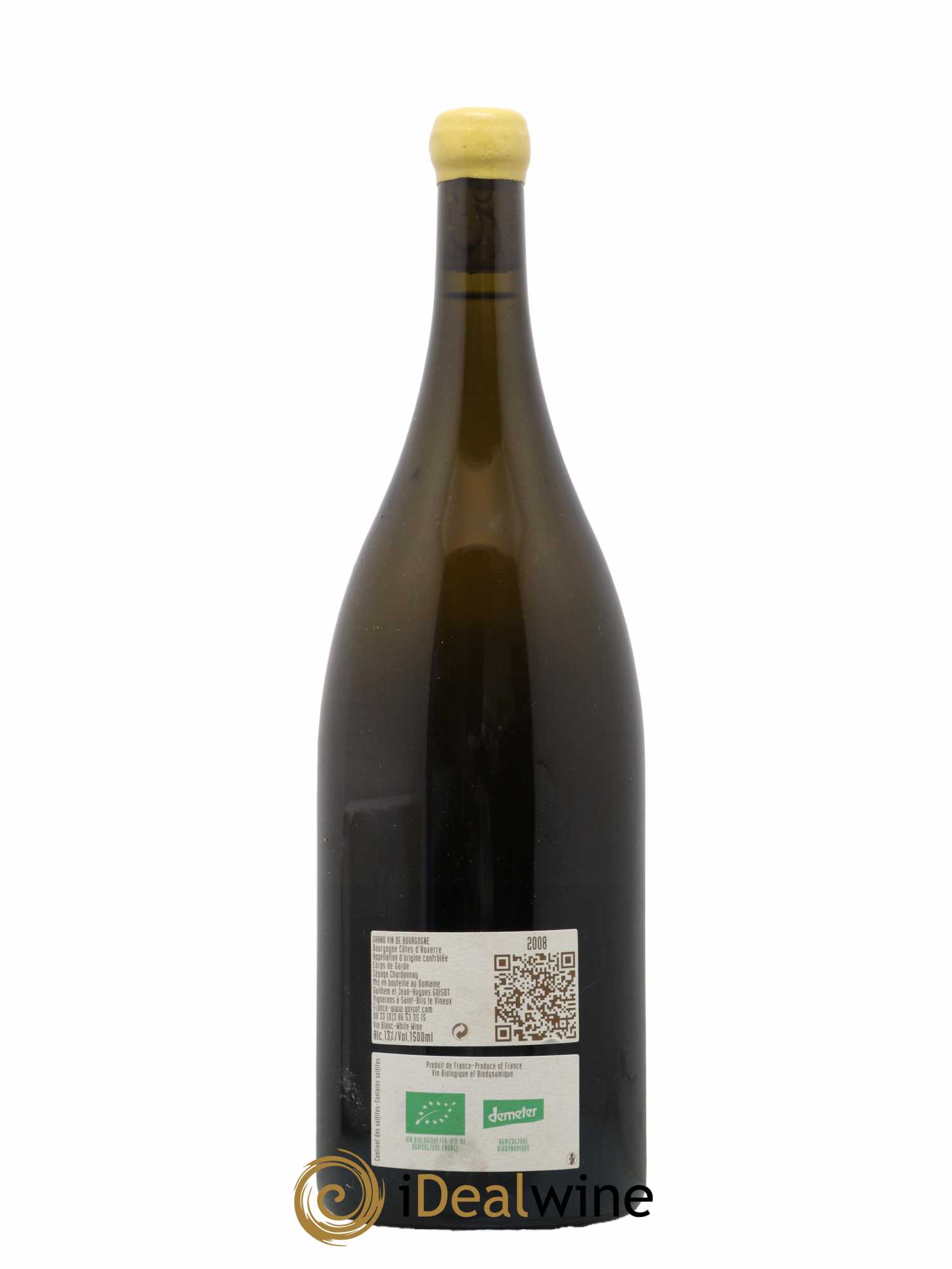 Bourgogne Côtes d'Auxerre Corps de Garde Goisot 2008 - Lot de 1 magnum - 1