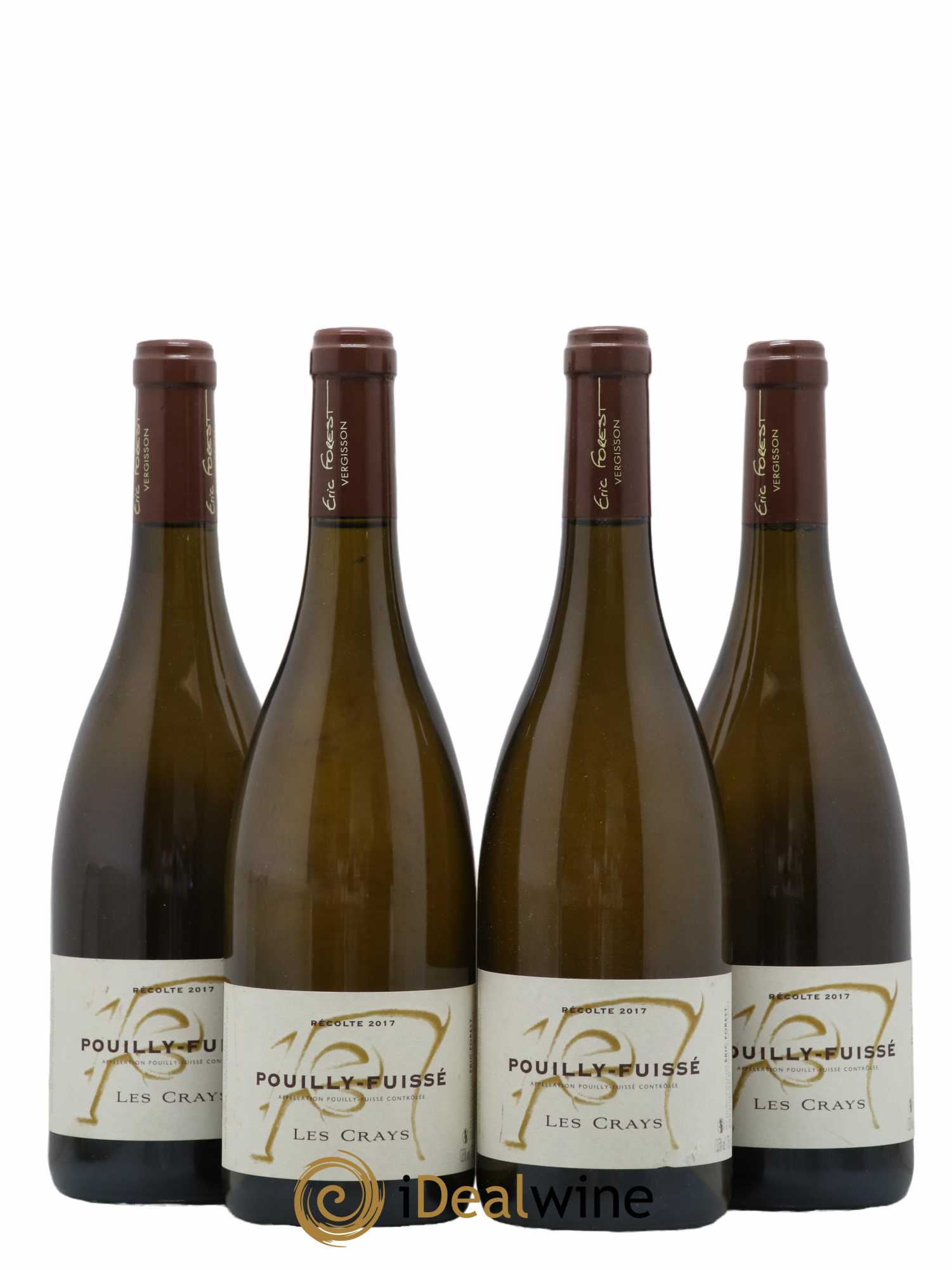 Pouilly-Fuissé Les Crays Eric Forest 2017 - Lot de 4 bouteilles - 0