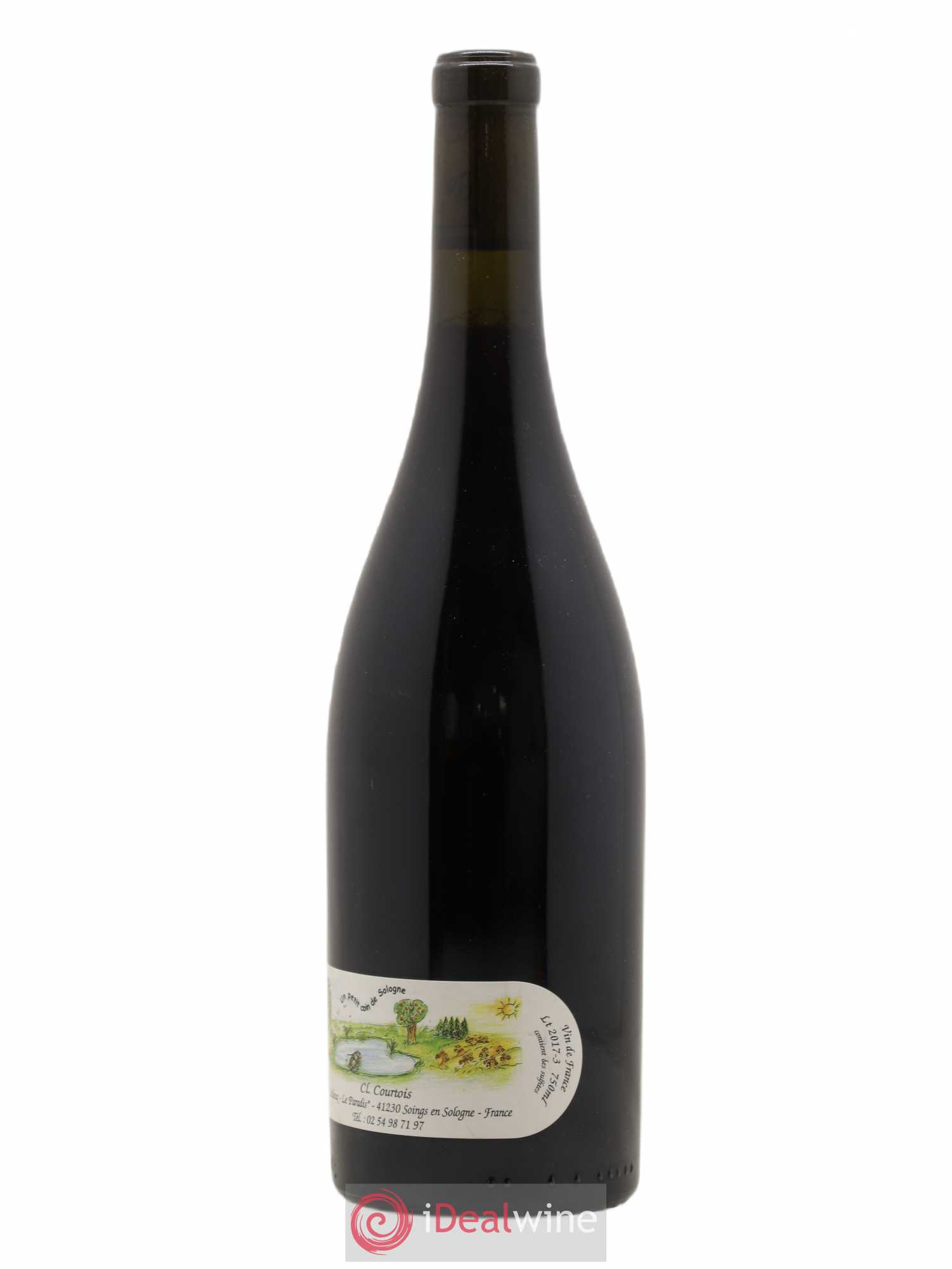 Vin de France Racines Les Cailloux du Paradis - Claude Courtois 2017 - Lot de 1 bouteille - 1