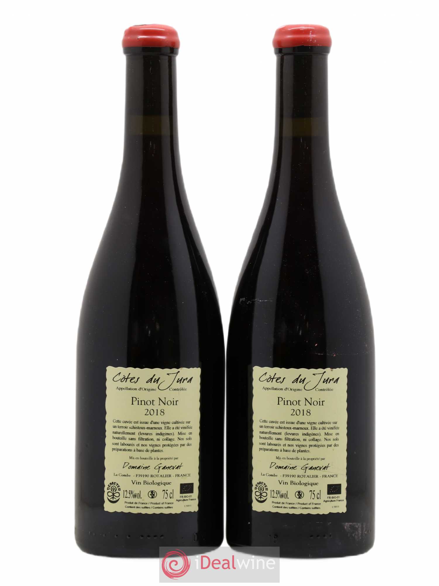 Côtes du Jura Pinot Noir En Billat Jean-François Ganevat (Domaine) 2018 - Lot de 2 bouteilles - 1