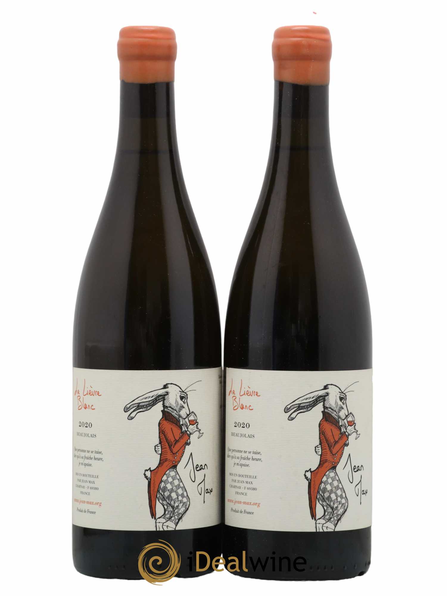 Beaujolais Le Lièvre Blanc Jean Max 2020 - Lot de 2 bouteilles - 0