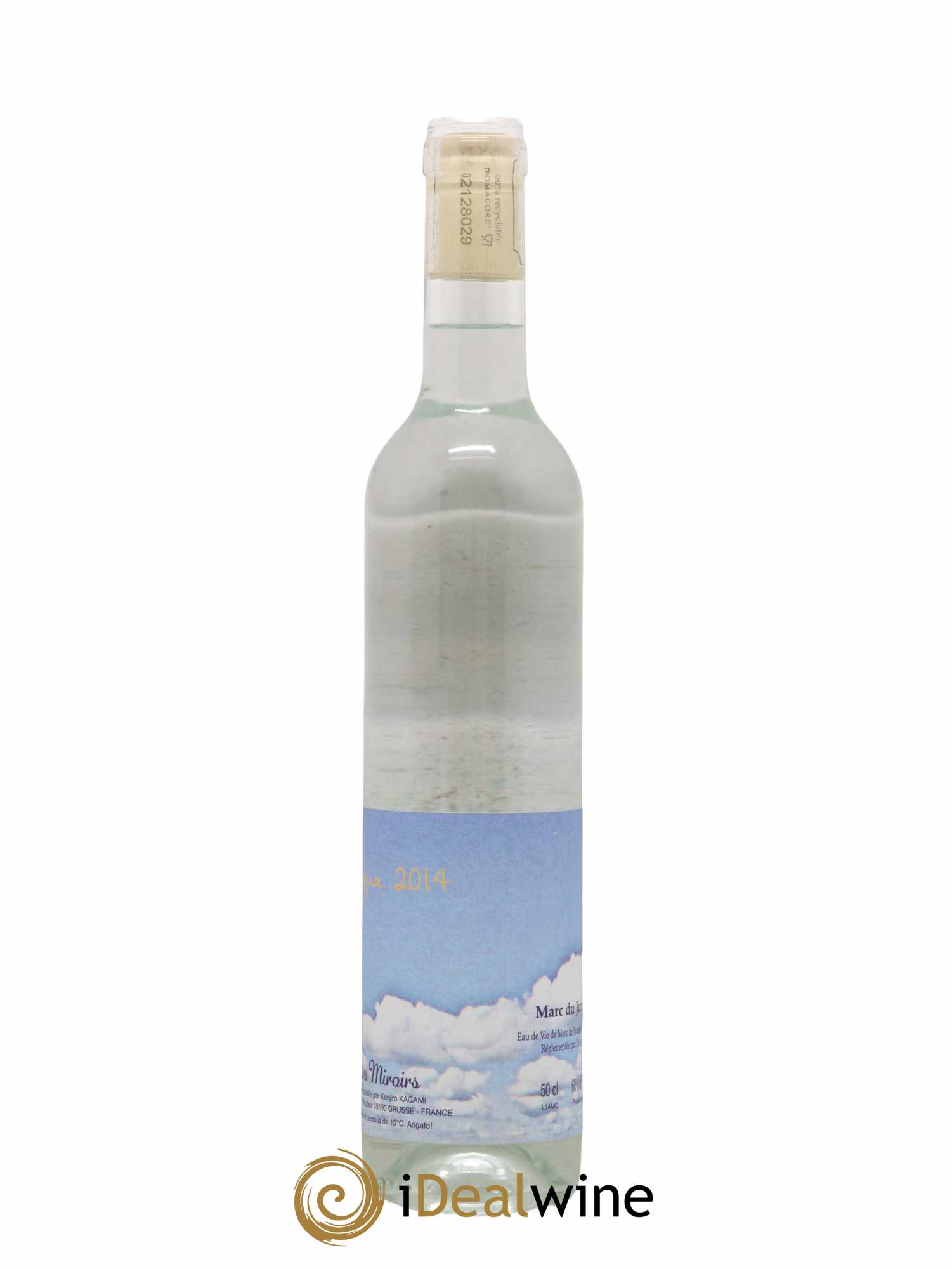 Alcool Marc du Jura Acqua Kenjiro Kagmi Domaine des Miroirs (50cl) 2014 - Lot de 1 bouteille - 0