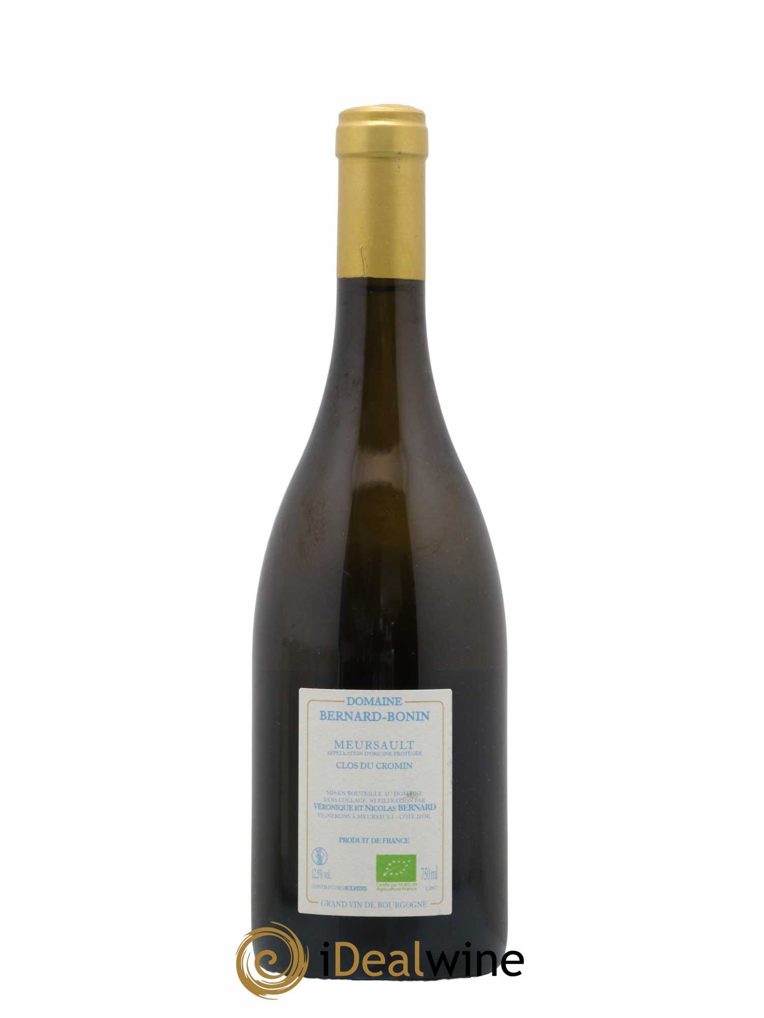 Meursault Clos du Cromin Bernard Bonin 2020 - Lot de 1 bouteille - 1