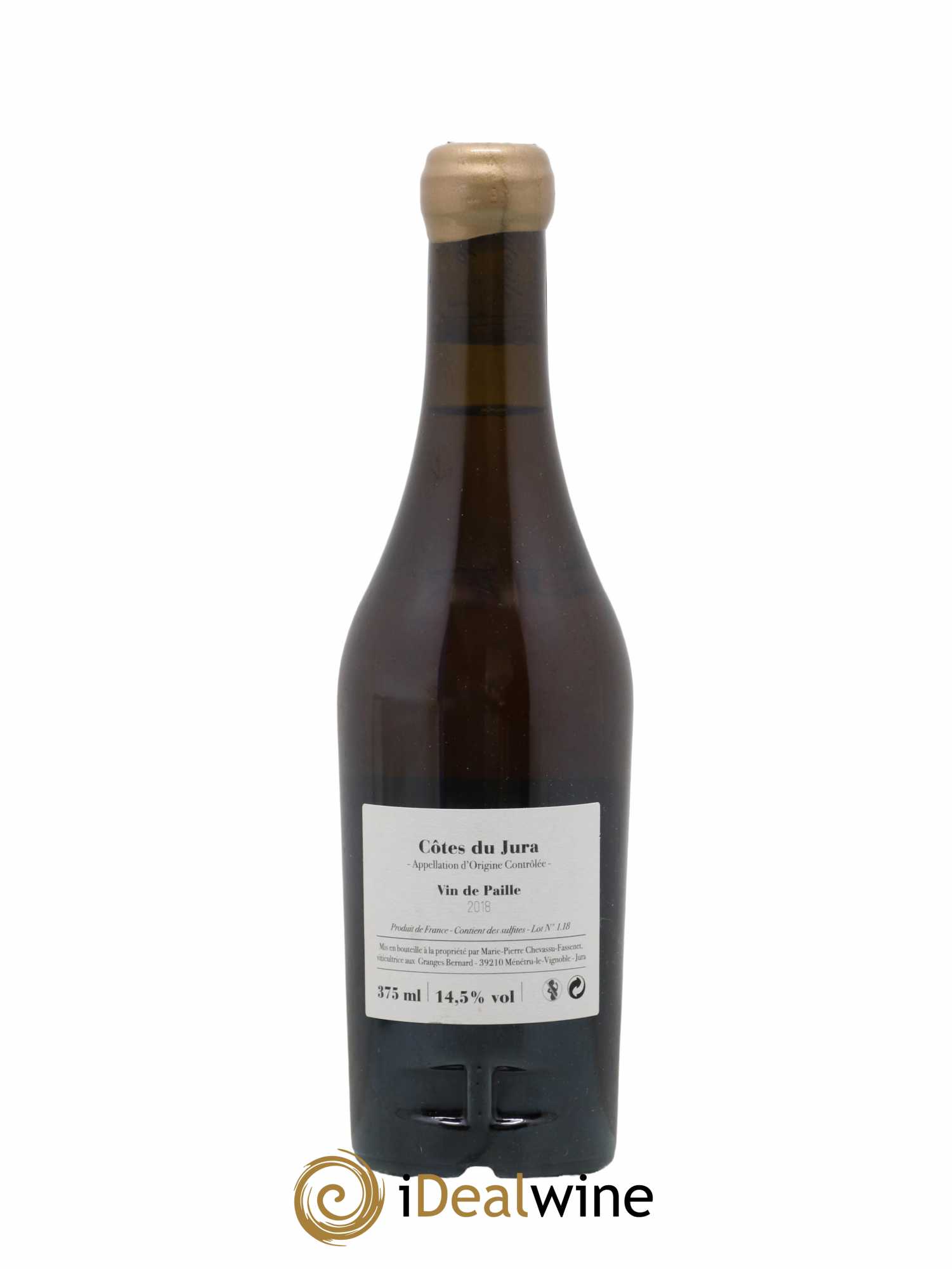 Côtes du Jura Vin de Paille Marie-Pierre Chevassu-Fassenet 2018 - Lot of 1 half-bottle - 1