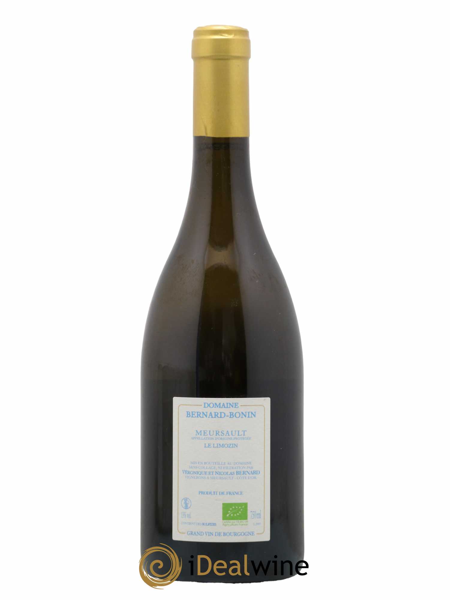 Meursault Le Limozin Bernard Bonin 2020 - Lot de 1 bouteille - 1