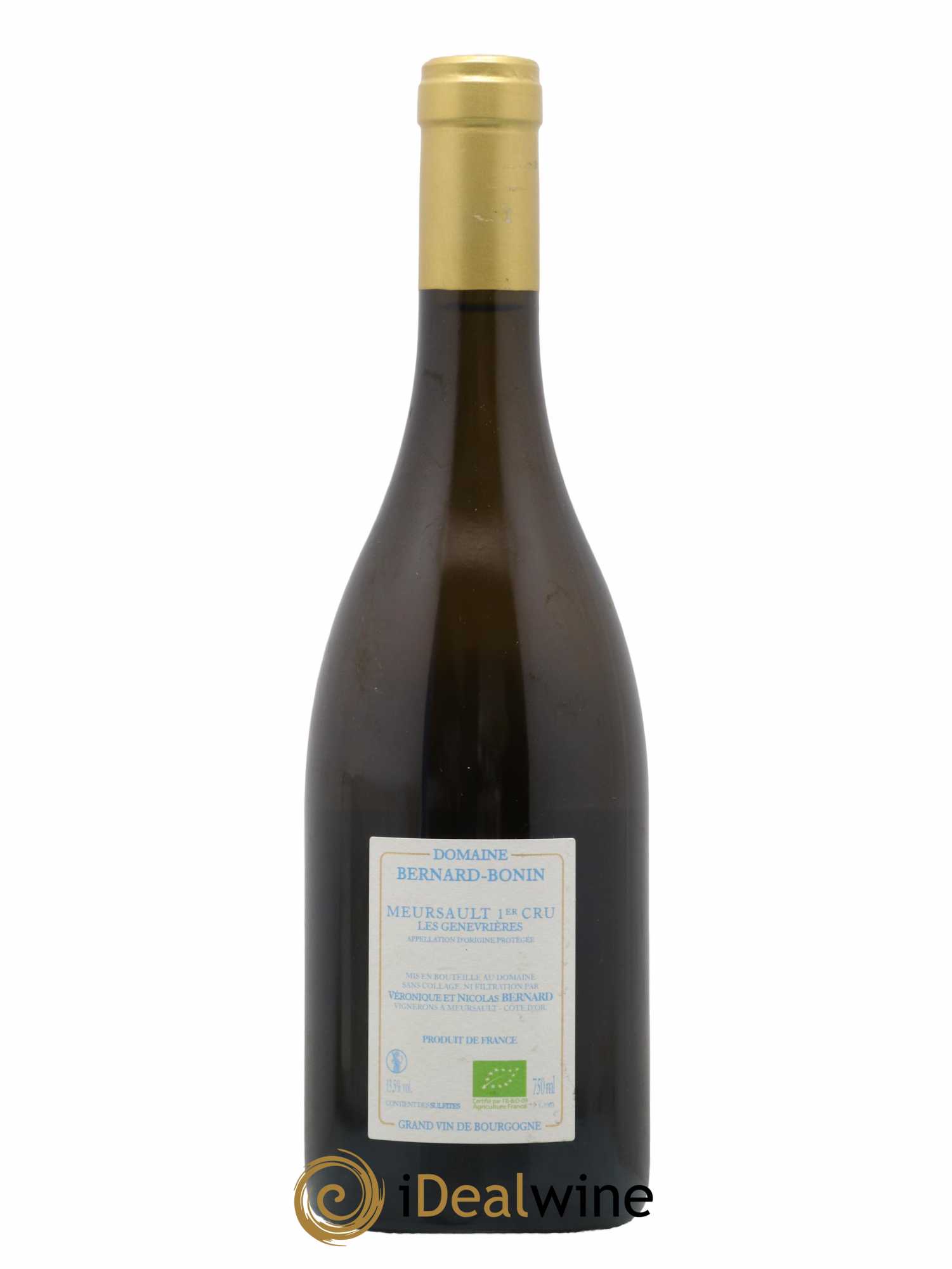 Meursault 1er Cru Les Genevrières Bernard Bonin 2019 - Lot de 1 bouteille - 1