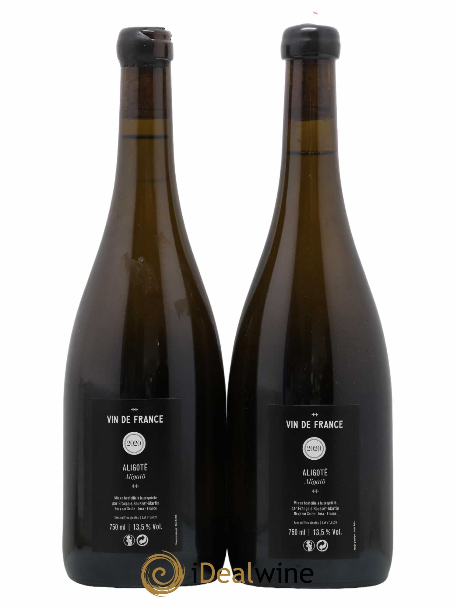 Vin de France Aligoté Aligato François Rousset Martin 2018 - Lot de 2 bouteilles - 1