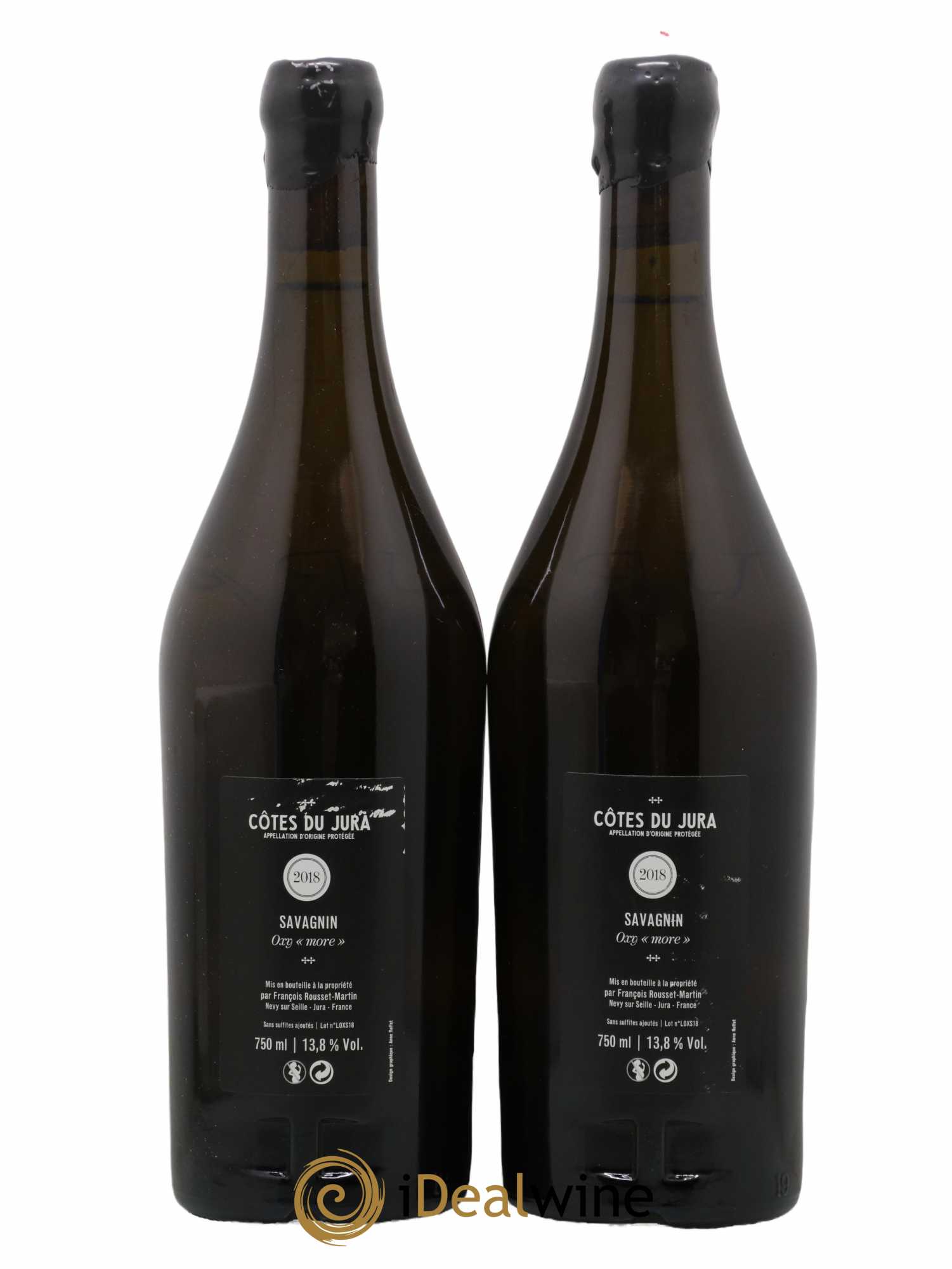 Côtes du Jura Oxy More Voile N°4 François Rousset Martin 2018 - Lot de 2 bouteilles - 1