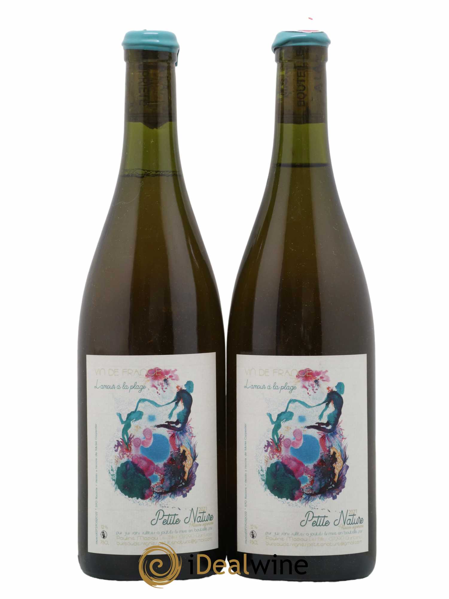 IGP Ardèche L'Amour à la Plage Petite Nature Pauline Maziou 2021 - Lot de 2 bouteilles - 0